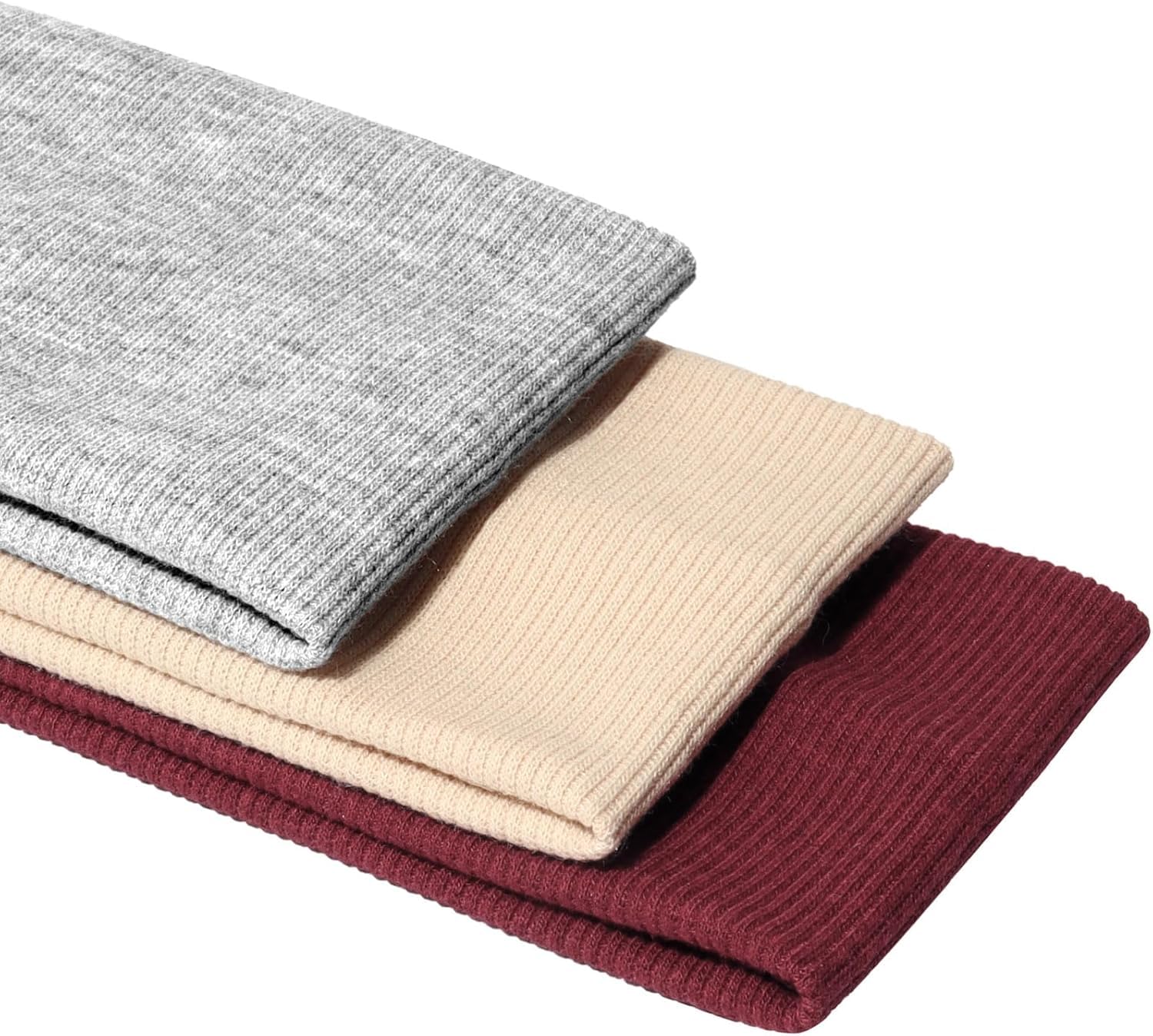 PROPOG Haarband Damen Sommer, Baumwolle Stirnband Antirutsch Haarbänder Elastisch Headband Schweiß Weich Hairband 3 Stück Haaraccessoires Damen für Yoga Workout Laufen