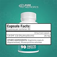 Vista 3 de Pure Nootropics 7,8-DHF (7,8-Dihidroxiflavona) Cápsulas 25 mg 90 Cápsulas Vegetarianas