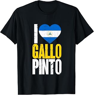 Nicaragua I Love Gallo Pinto Nicaraguan Nicaragua Flag T-Shirt