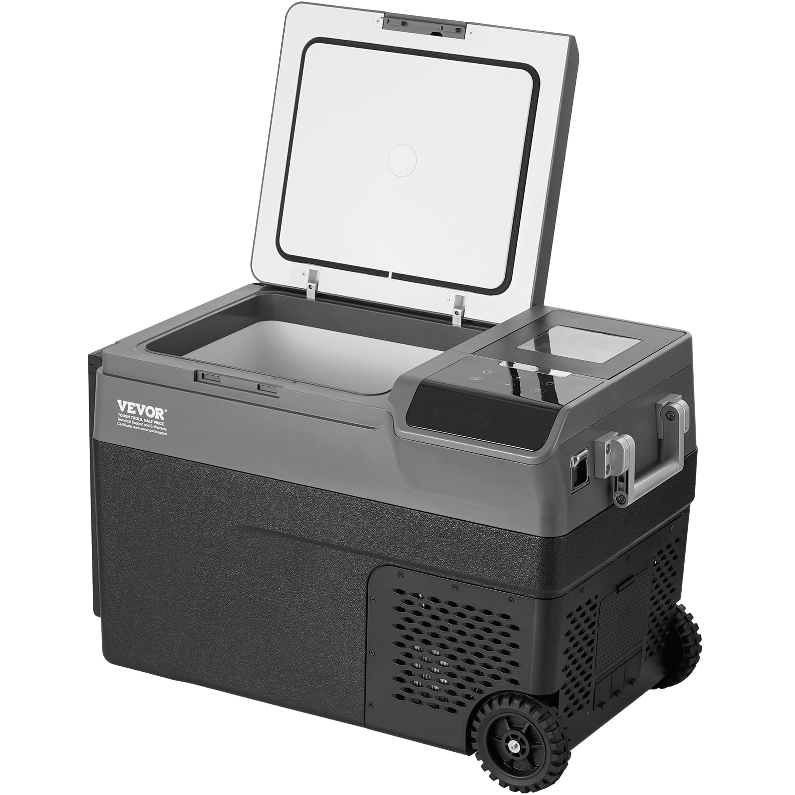 VEVOR Frigorifero Portatile per Auto, Frigorifero 12 V, Congelatore Portatile Zona Singola 35 L, Temperatura - 20~20 ℃, Refrigeratore a Compressore con Rotelle per Casa, Esterno, Camper, Auto