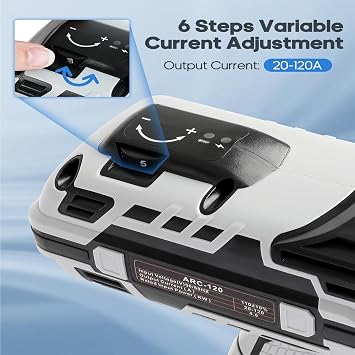 Portable Welding Machine Handheld 110 V, 3-in-1/Rust Removal/Cutting/Welding, Portable Arc Welder Gun, 6 Adjustable Current Settings for DIY, Repairs, Metal Fabrication, Automotive (Green)