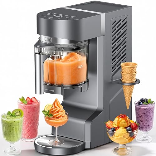 Ranvaira Slushie Machine, Ice Cream Maker, Slushy Machine for Home and Families,