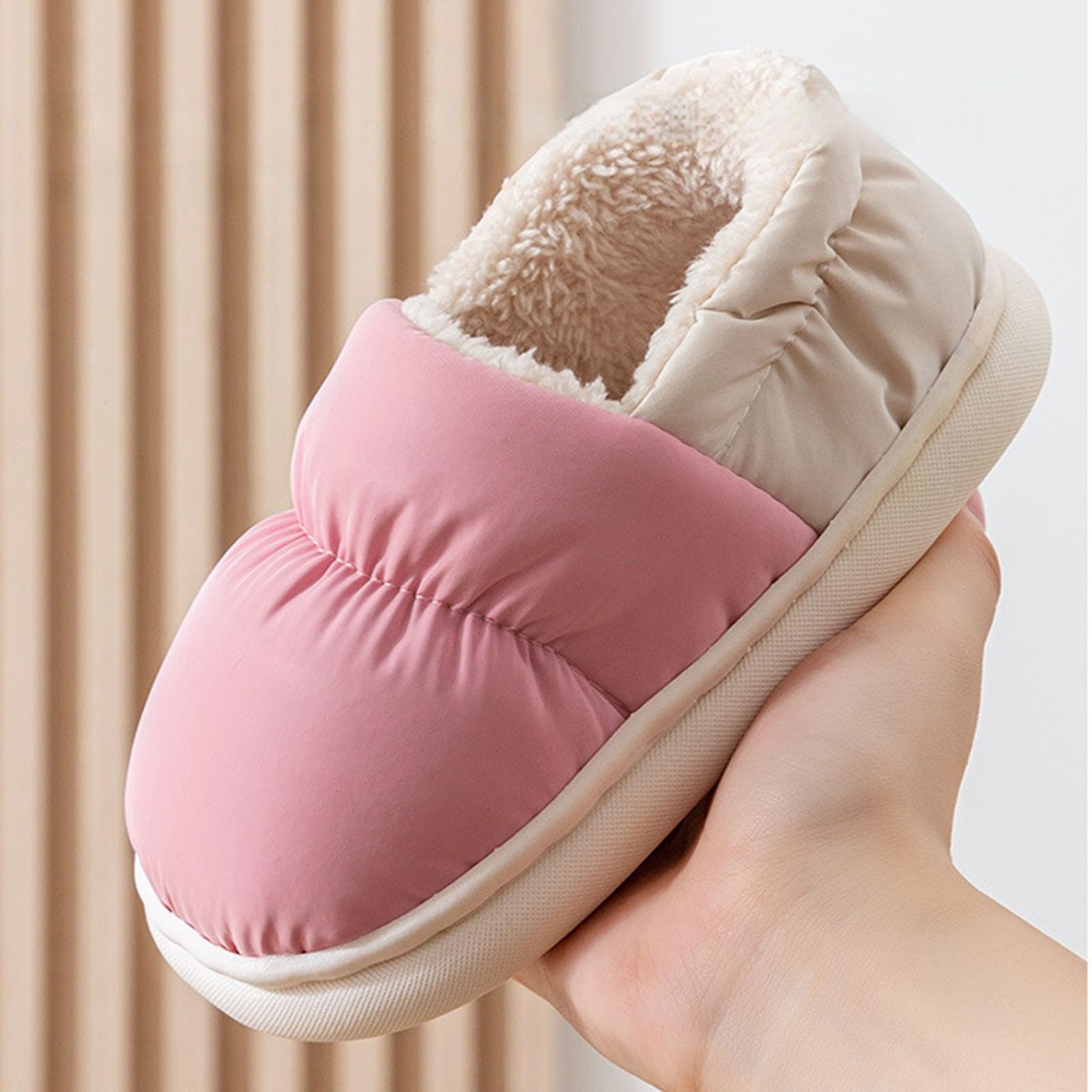 Genérico Pantuflas para niñas y cálidas Ideales Invierno Uso Interior Exterior niños pequeños sin Cordones