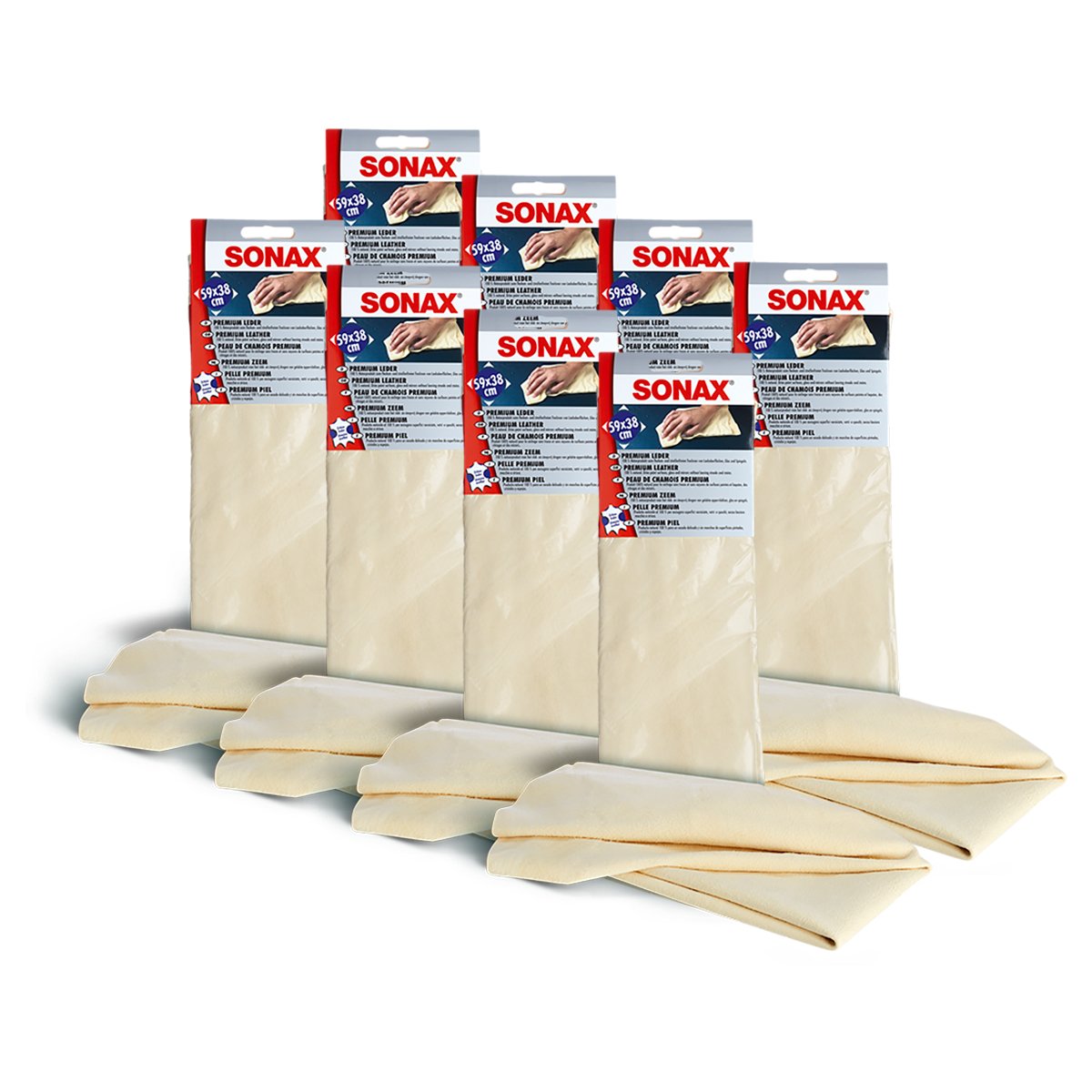 SONAX 8X 04163000 PremiumLeder Naturleder Saugfähig 1 Stück