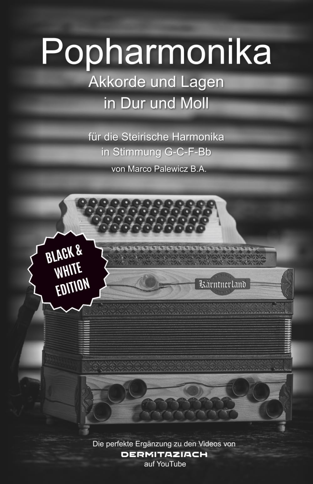 Popharmonika (S/W): Akkorde und Lagen in Dur und Moll in Stimmung G-C-F-Bb