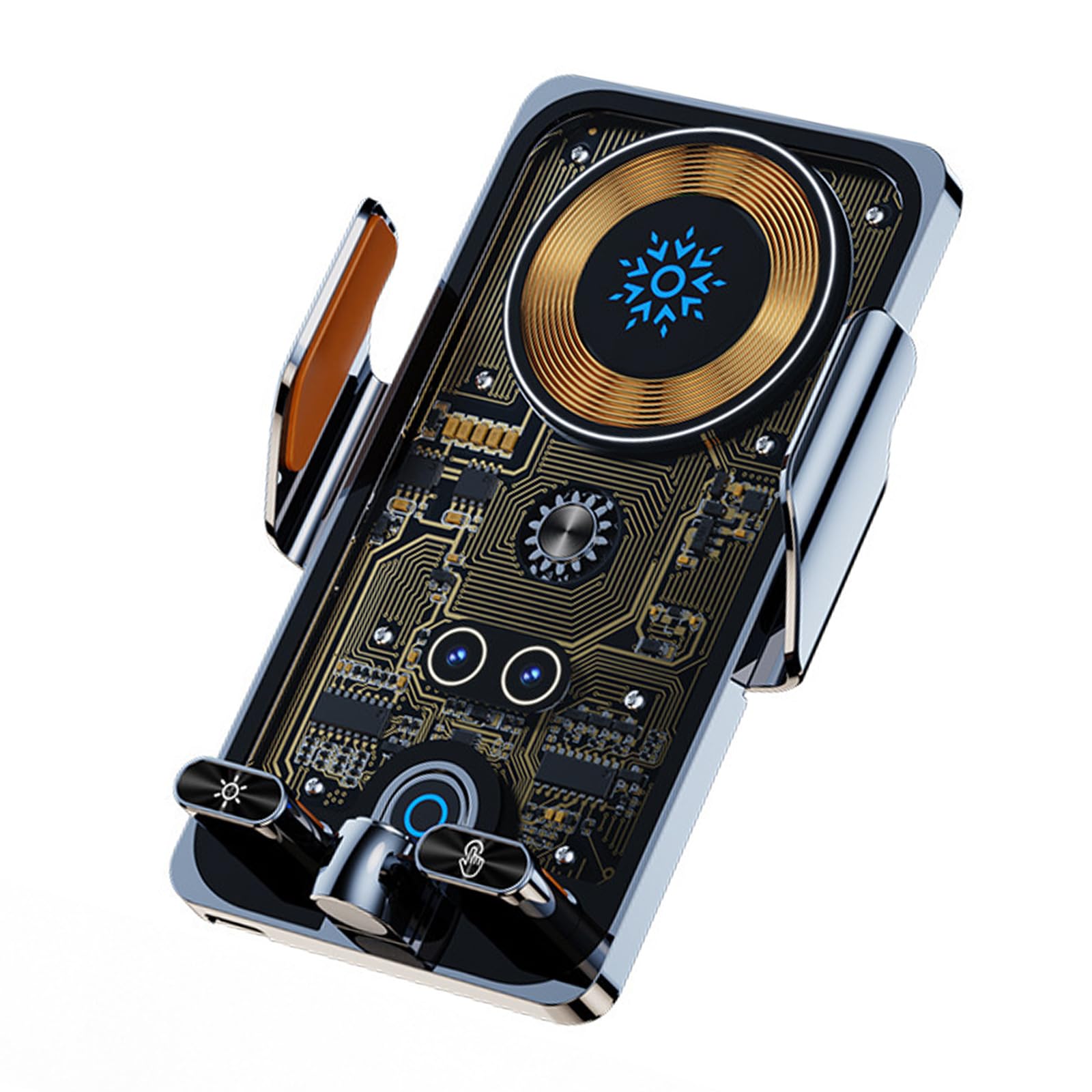 EXCBIOZ Upgrades Fast Wireless Car Charges Mount 15W Quick Charges Auto Clamping Phone Holders Sensing 66W Car Phone Charges