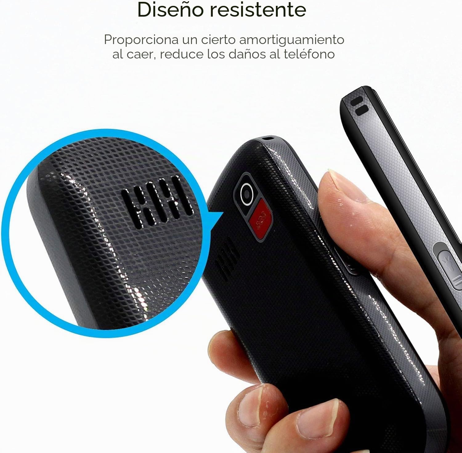 artfone CS182 Negro - gsm Teléfono Móvil para Personas Mayores丨Senior Móviles de Teclas Grandes丨Base de Carga丨Doble SIM丨FM丨Llamada Rápida丨Botón SOS丨Volumen Alto丨Batería de 1800 mAh丨Bloqueo de Teclas
