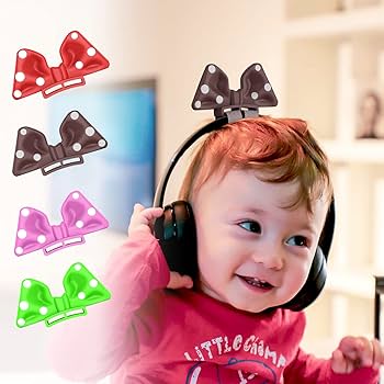 Amazon.co.jp: TOLUOHU かわいいリボン付きヘッドホン