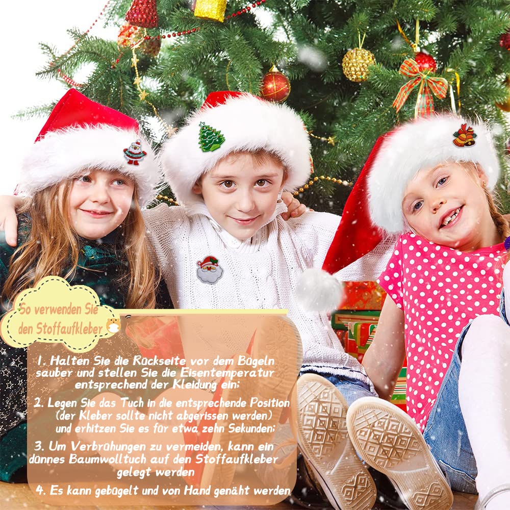Lot De 5 Bonnets De Père Noël Avec Broches - Pour Adultes Et Ados, Rouge En Peluche, Taille 30x43 Cm, Pour Fêtes Et Déguisements