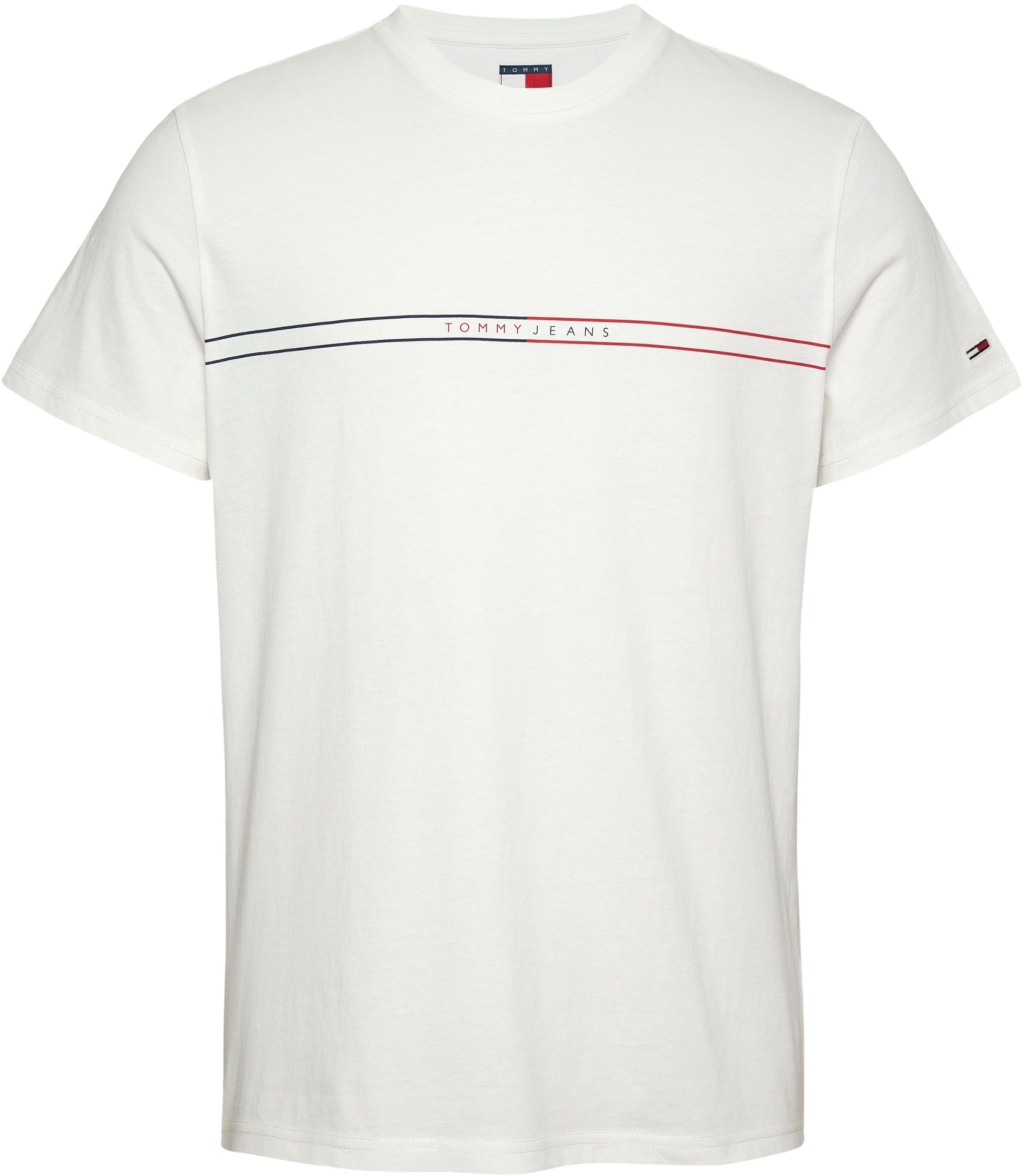 Tommy Jeans Uomo T-Shirt Maniche Corte Slim Entry Graphic Tee in Cotone