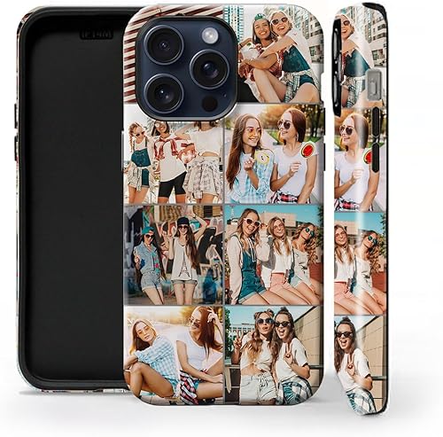 Miniatura 1 de Funda de teléfono personalizada para iPhone 16, 15, 14, 13, 12, 11 Pro Max X Xs XR 7 8 SE Plus, collage personalizado de múltiples imágenes, foto de