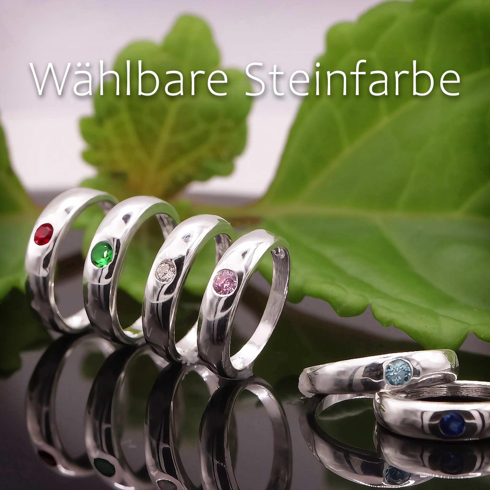 CLEVER SCHMUCK Taufkette mit Gravur 3 Anhänger Herz + Schutzengel + Taufring wählbarer Farbe + Kette Sterling Silber 925 Taufgeschenk für Junge & Mädchen