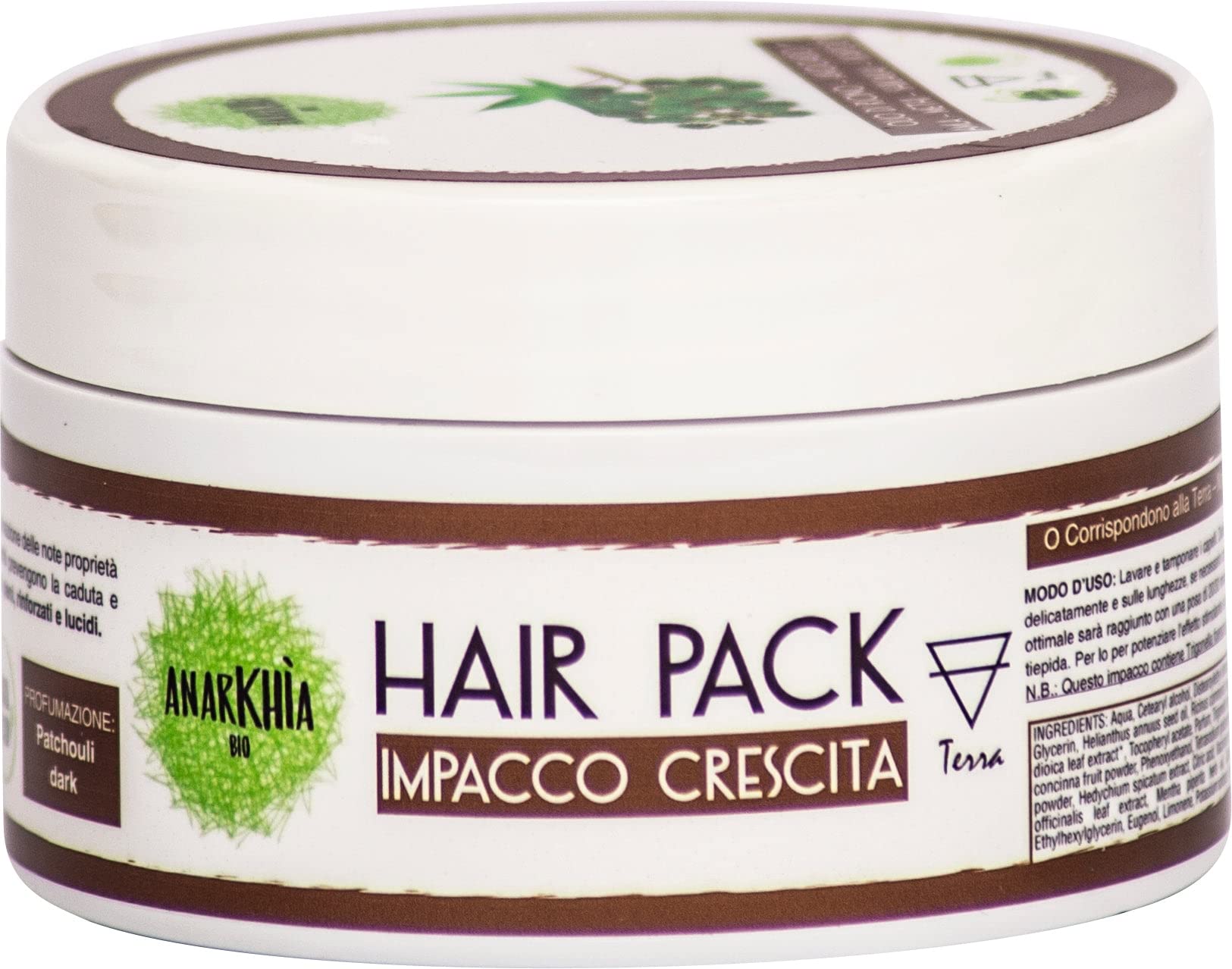 ANARKHIA BIO Hair Pack Crescita - Lozione per la Crescita dei Capelli in Caso di Diradamento o Alopecia - 200 ml - Unisex Adulti