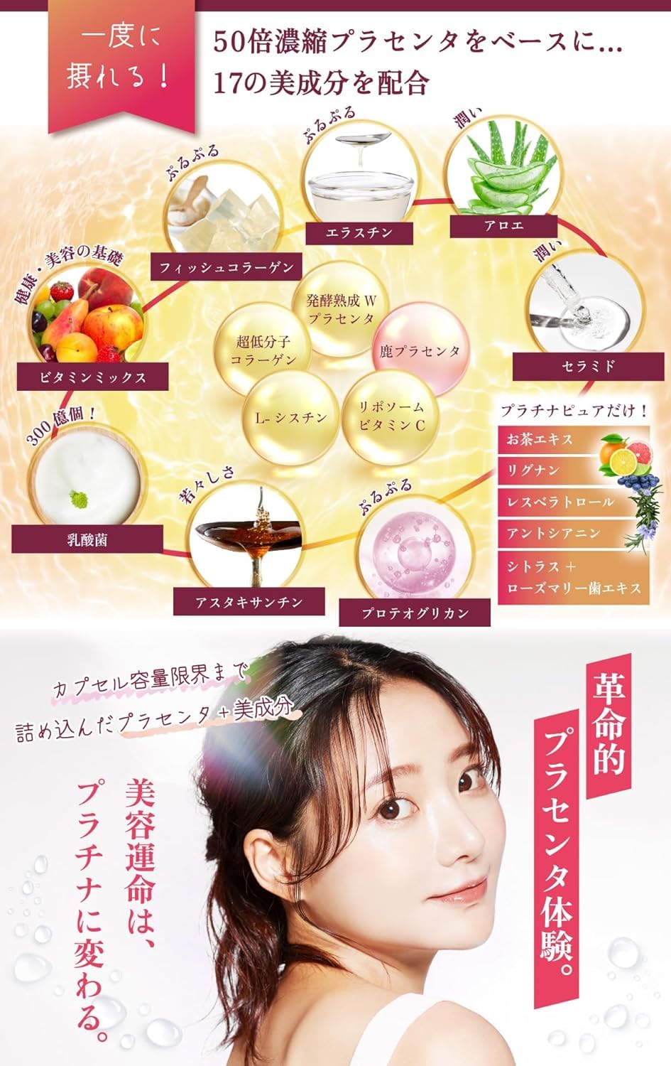 Amazon | PURANATURA プラセンタ 50倍濃縮 495,000mg/袋 PURANATURA