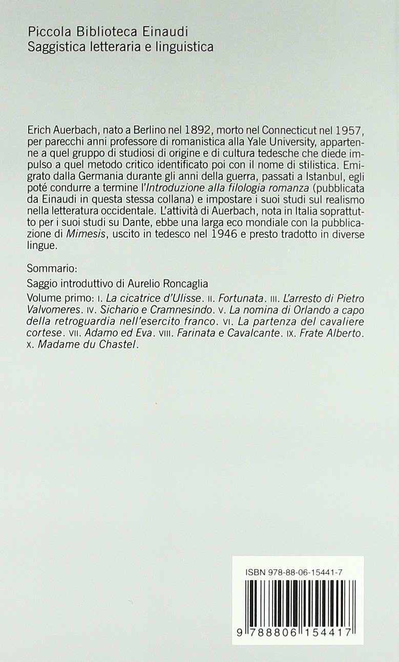 Mimesis. Il realismo nella letteratura occidentale. 2 Vol. [Due volumi indivisibili]