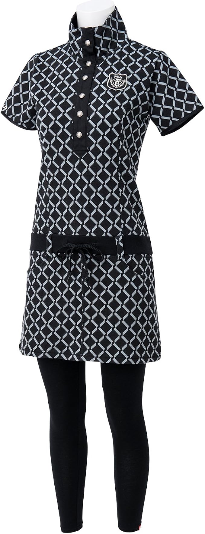 Amazon Co Jp フィラ ゴルフ ゴルフ ワンピース ブラック 日本 Ll 日本サイズxl相当 服 ファッション小物