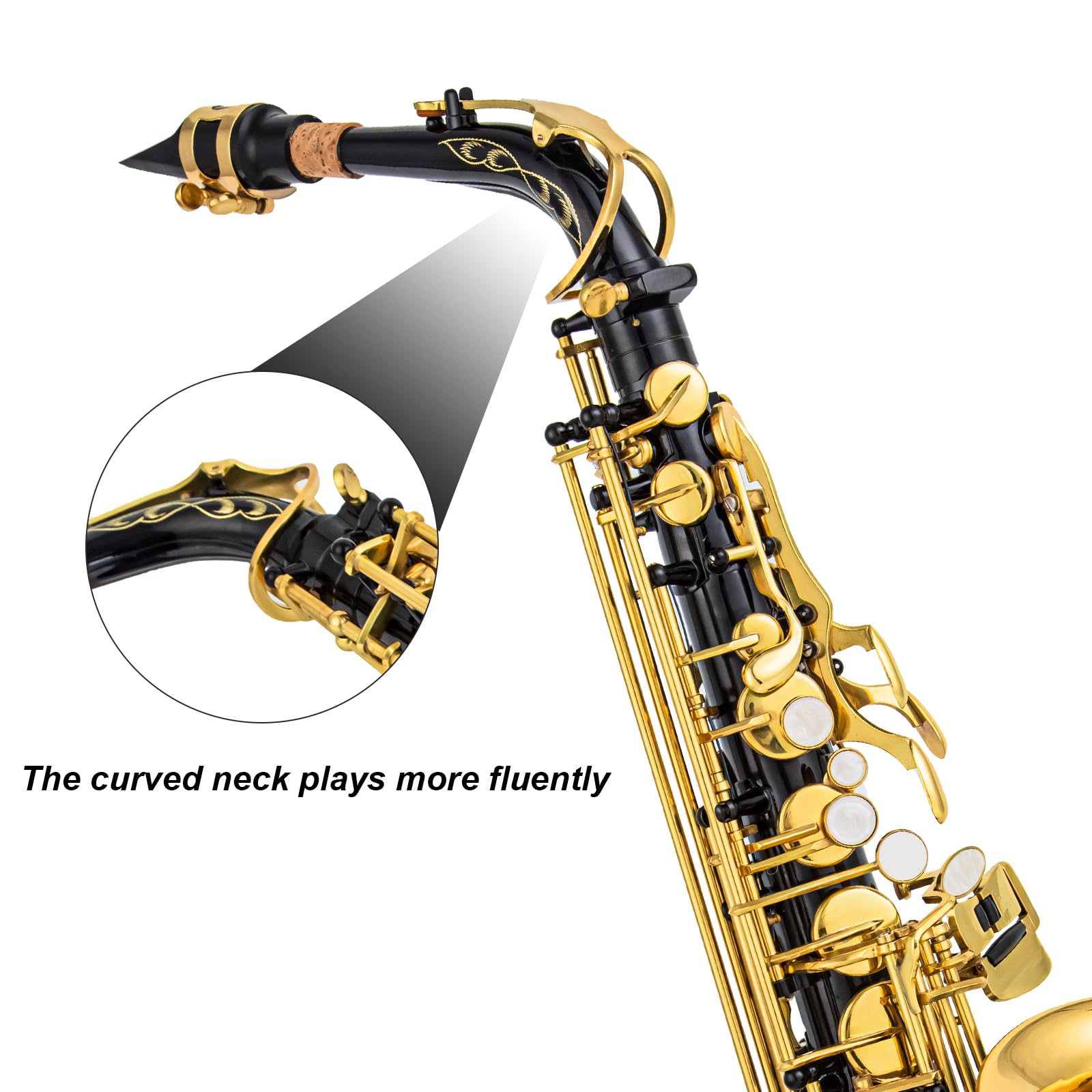 Amazon.com: Cadway Alto Saxophone Eb beginner Saxophone includes