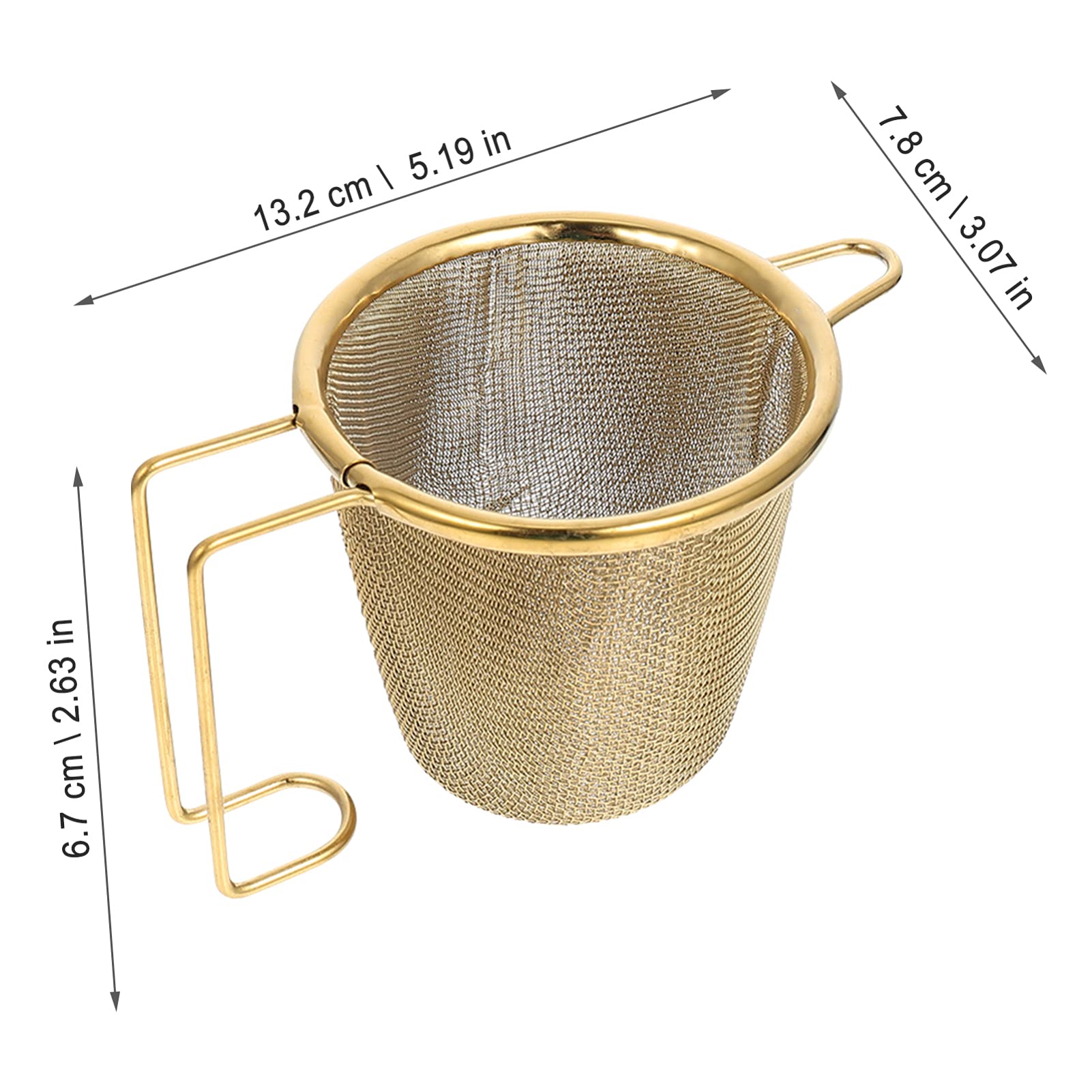 2 uds Infusor de té de colador de Malla Fina colador de Hojas de té Sueltas Taza de café Accesorios de Tetera Suministros de café for Tetera Taza Tetera