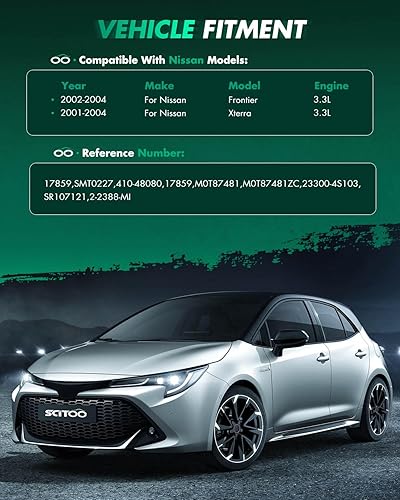 Miniatura 6 de SCITOO Arrancadores Nuevo Ajuste para Nissan Frontier Pickup Xterra 2002 2003 2004 3.3L 17859