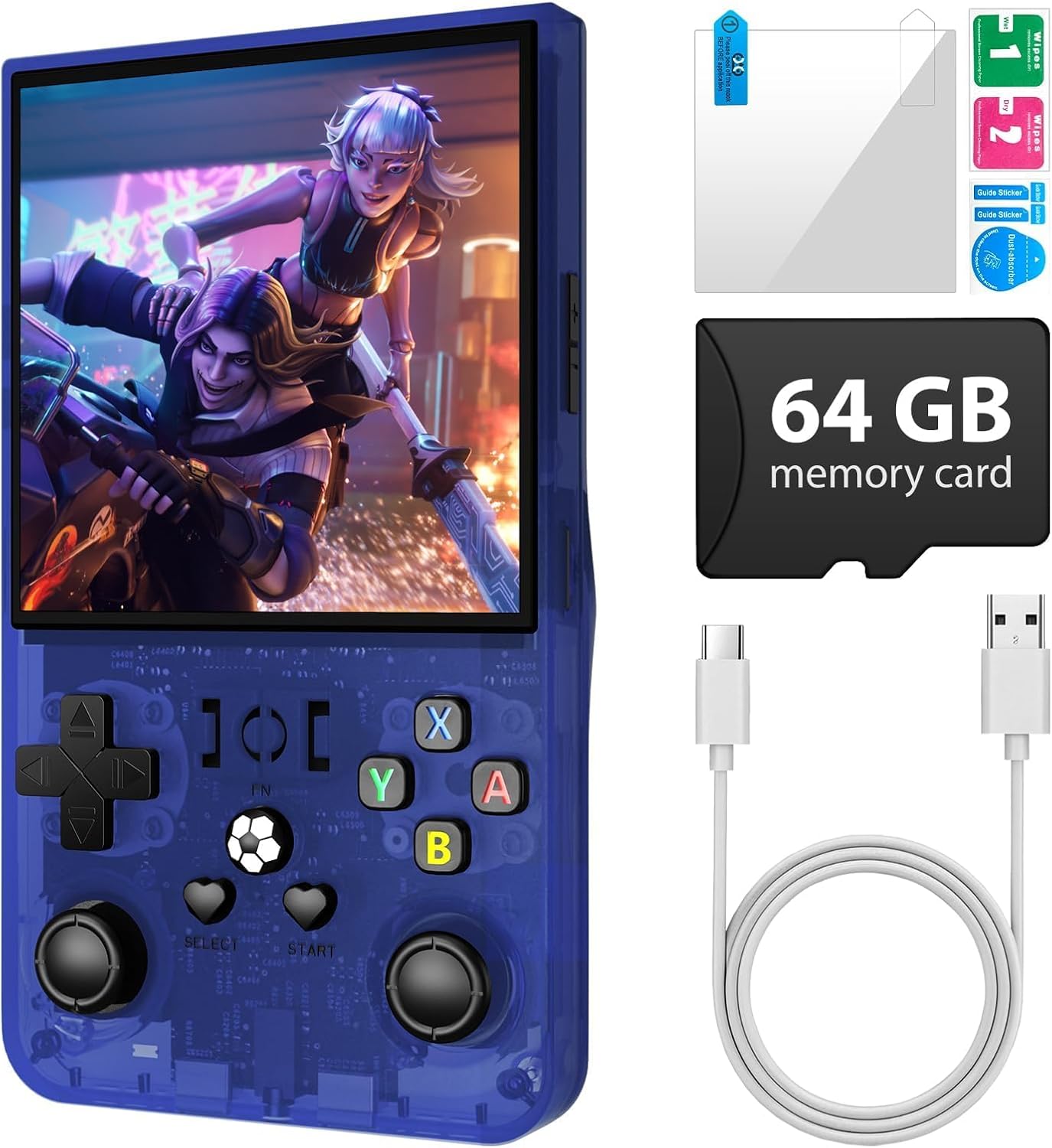 R36 Max Handheld Game Console – 4.0" IPS, 64GB, 18000+ retro games