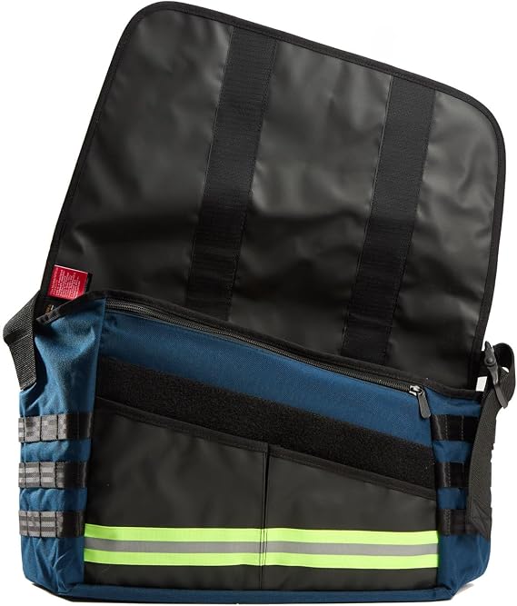 Manhattan Portage Trinity Messenger Bag with Adjustable Shoulder Strap Water Resistant Zippered Main Compartment 1000D Cordura and 3M Reflective strip
