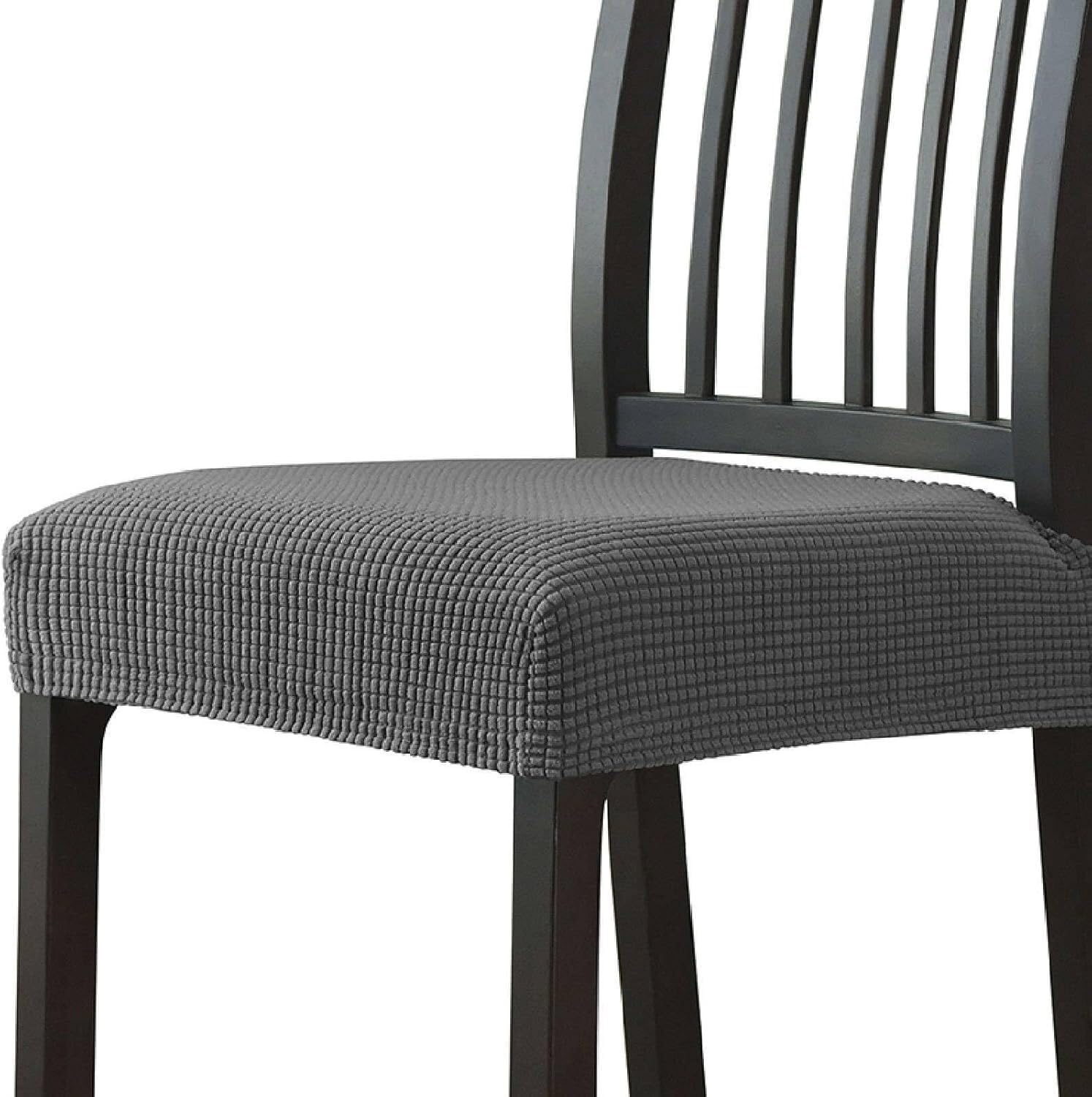 NMVAWIPT Chair Seat Covers, Jacquard Stretchable Removable Washable Slipcovers For Kitchen, Universal Fit(#4,2pcs)