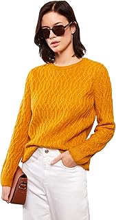 LC WAIKIKI Woman Crew Neck Self Patterned Long Sleeve Knitwear Sweater