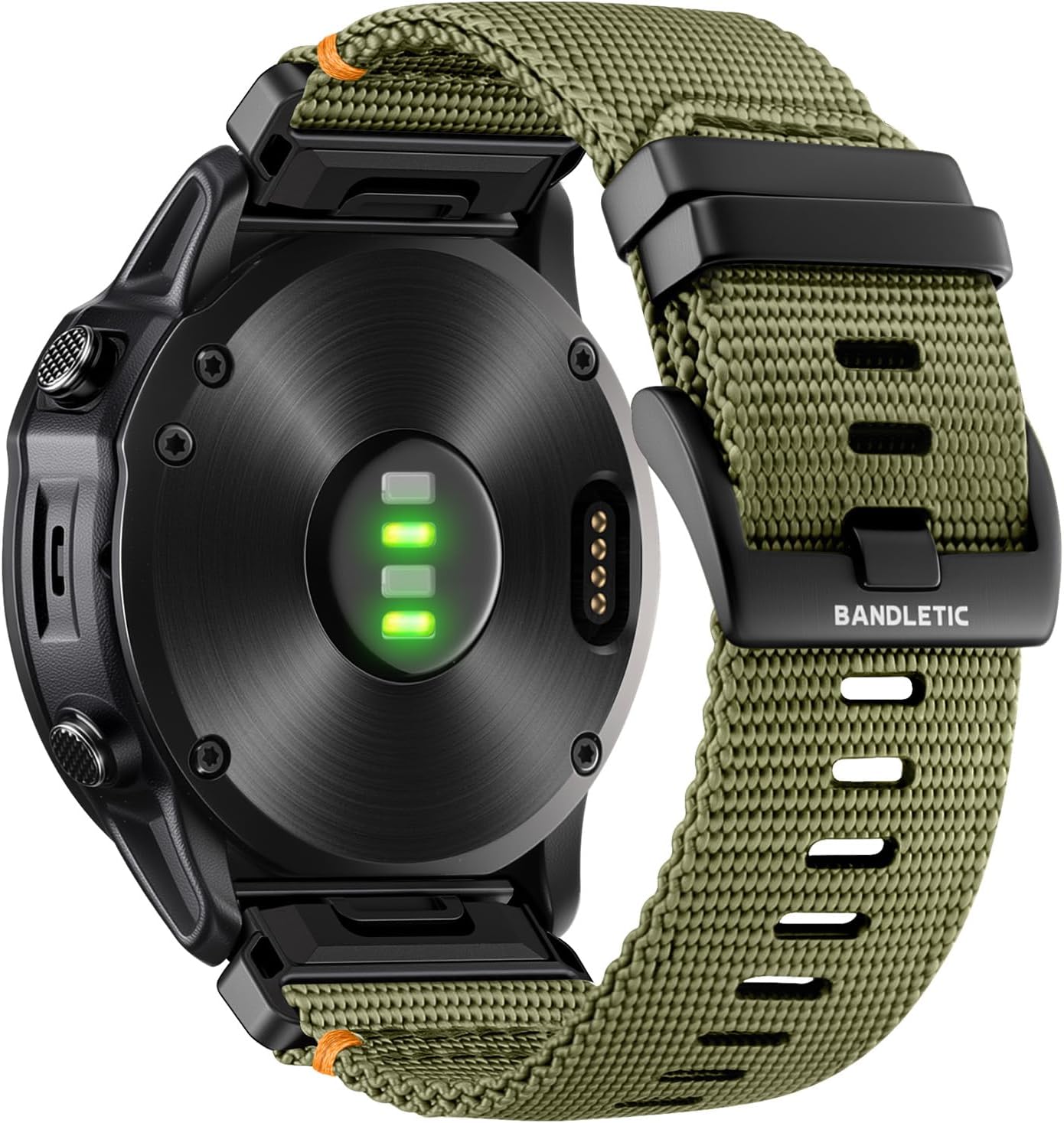 Bandletic Compatible with Garmin Fenix 7X 6X 5X Watch Band - 26mm Quick Fit Rugged Nylon Replacement Strap for Fenix 8 51mm /Instinct 2X/Enduro 2 3/Quatix 3/Tactix 7/Epix Pro 2/D2 Bravo Delta/Descent
