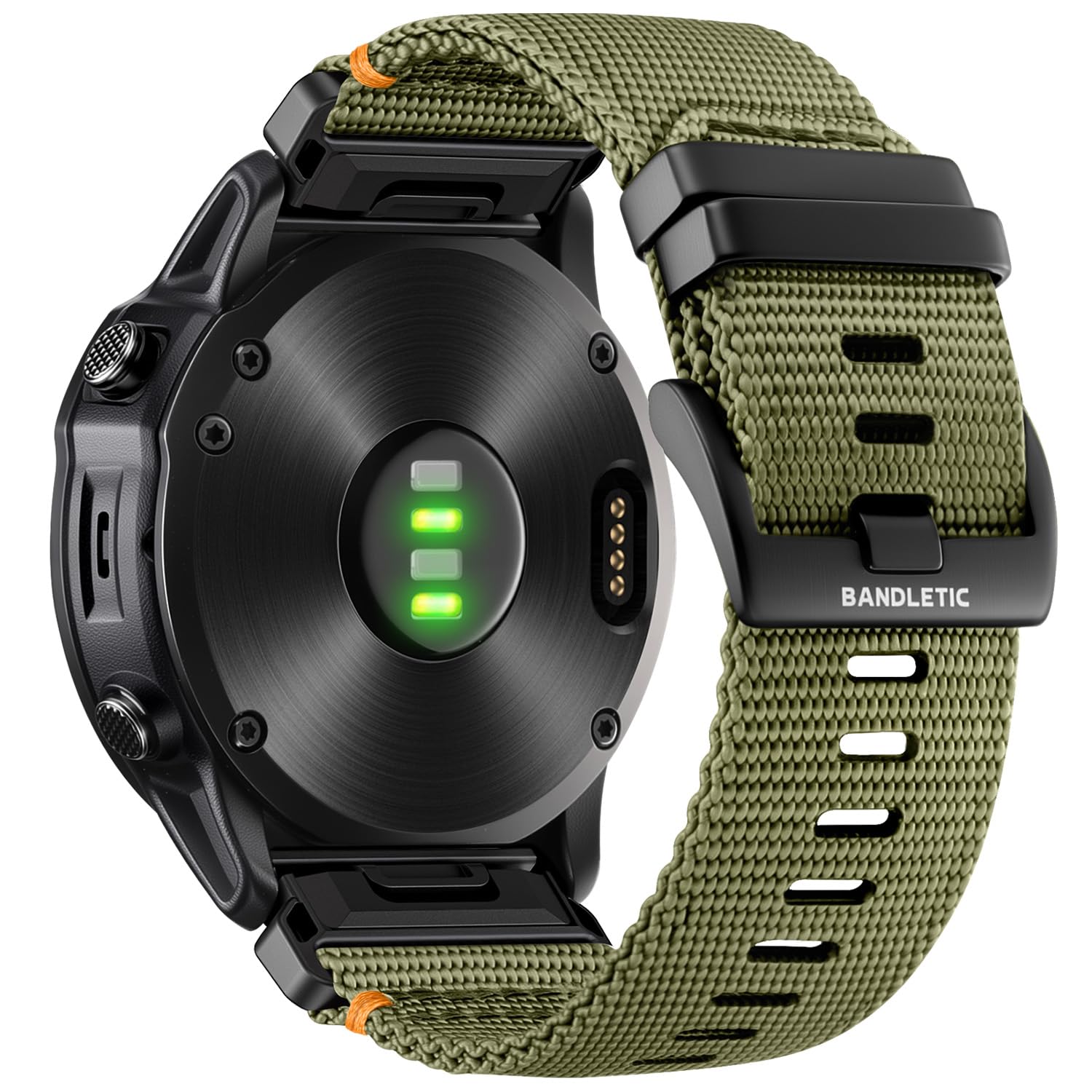 Bandletic Compatible with Garmin Fenix 8 51mm 6X 7X 5X Watch Strap - 26mm Quick Fit Rugged Nylon Bands for Fenix 7X 6X Pro/5X Plus/3/3 HR/Instinct 2X Solar 3 50mm /Enduro/Quatix/Tactix