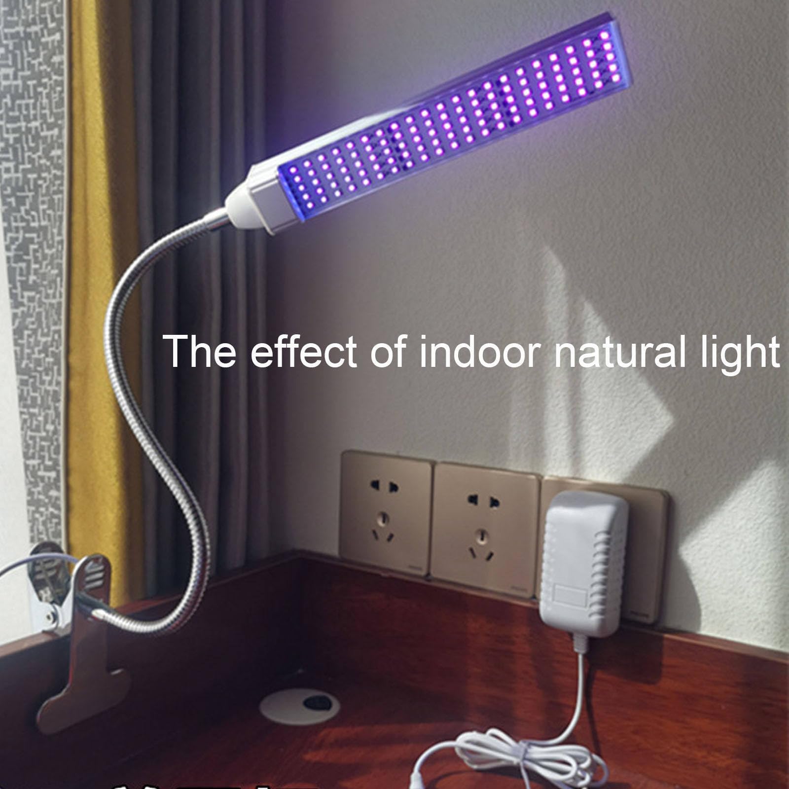 Domowa lampa opalająca, 15W LED UV Clip-On Domowe urządzenie do opalania do opalania ciała i twarzy, regulacja 360°, obszar napromieniania 60×30 cm, z synchronizacją, całoroczny brąz