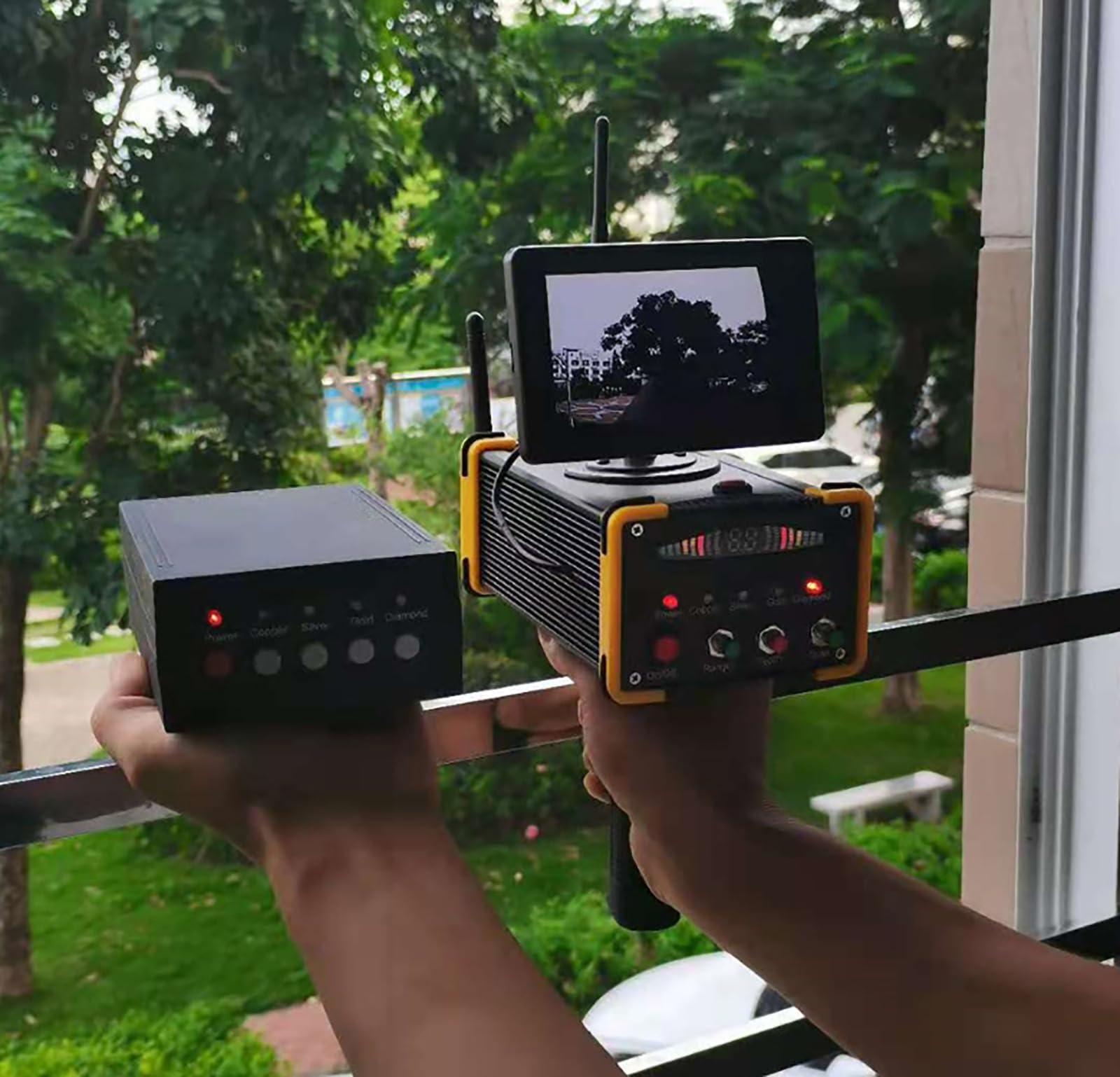 Détecteur de métaux avec écran LCD, portée de balayage de 100 m, détection de profondeur de 16 m pour la chasse au trésor or, argent, cuivre, idéal pour les aventures en plein air