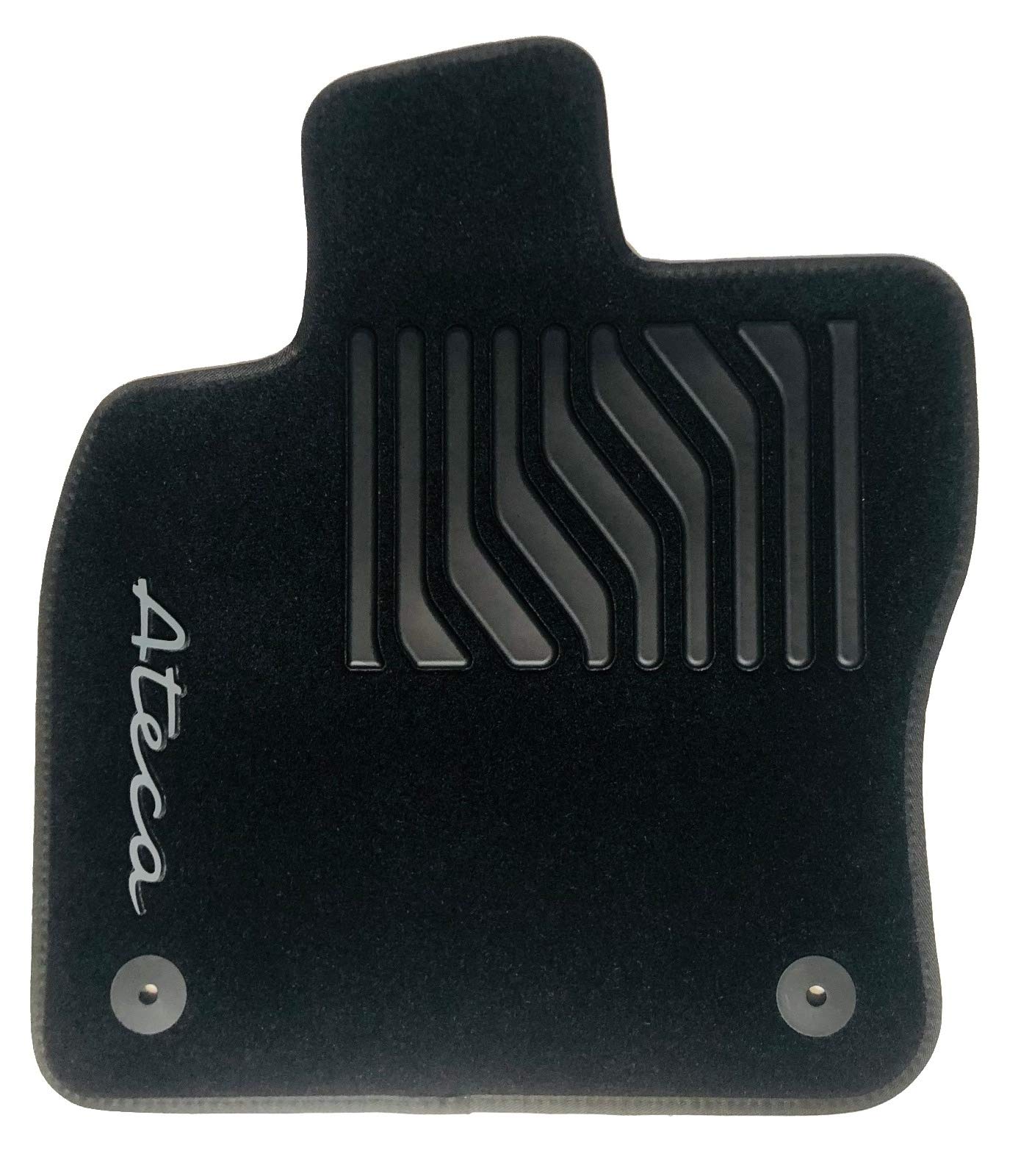 Seat Juego de Alfombras Trail Terciopelo Velour Originales Ateca Off-Black, 575061675A041