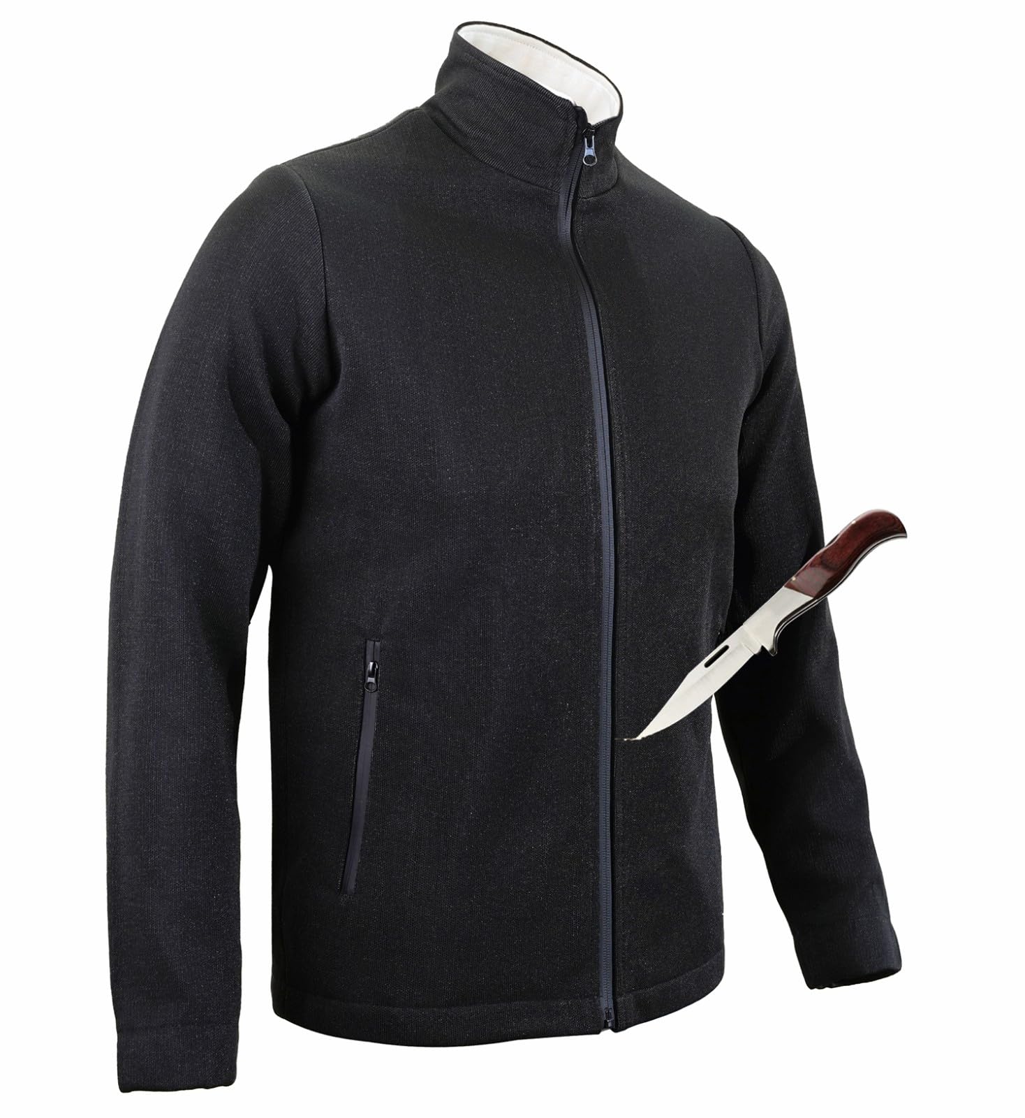BLUEZY Chaleco Antipuñaladas Chaleco Resistente A Cortes Ropa De Seguridad Chaleco Anti-Corte Ropa De Trabajo Protectora Ropa De Seguridad Chaleco Policia para Protección De Seguridad Personal M