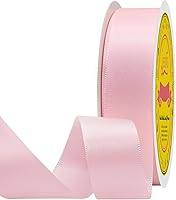 Vista 211 de Cinta de satén plateada de doble cara de 1-1/2 pulgadas x 50 yardas, cinta plateada de poliéster para envolver regalos, muy adecuada para bodas