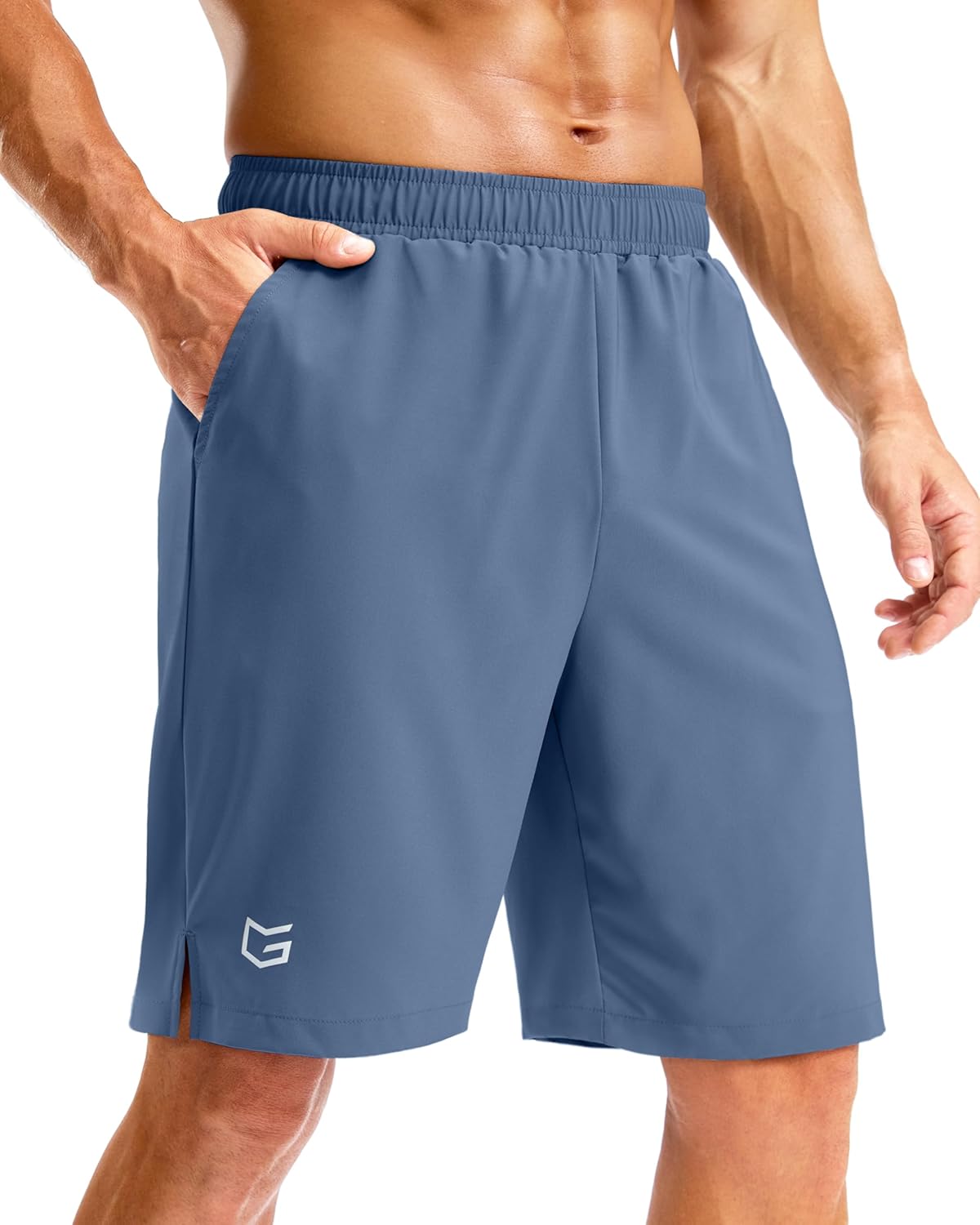 G Gradual Men's Athletic Running Shorts with Pockets Lightweight Quick Dry 5"/ 7"/ 9" Basketball Workout Gym Shorts for Men