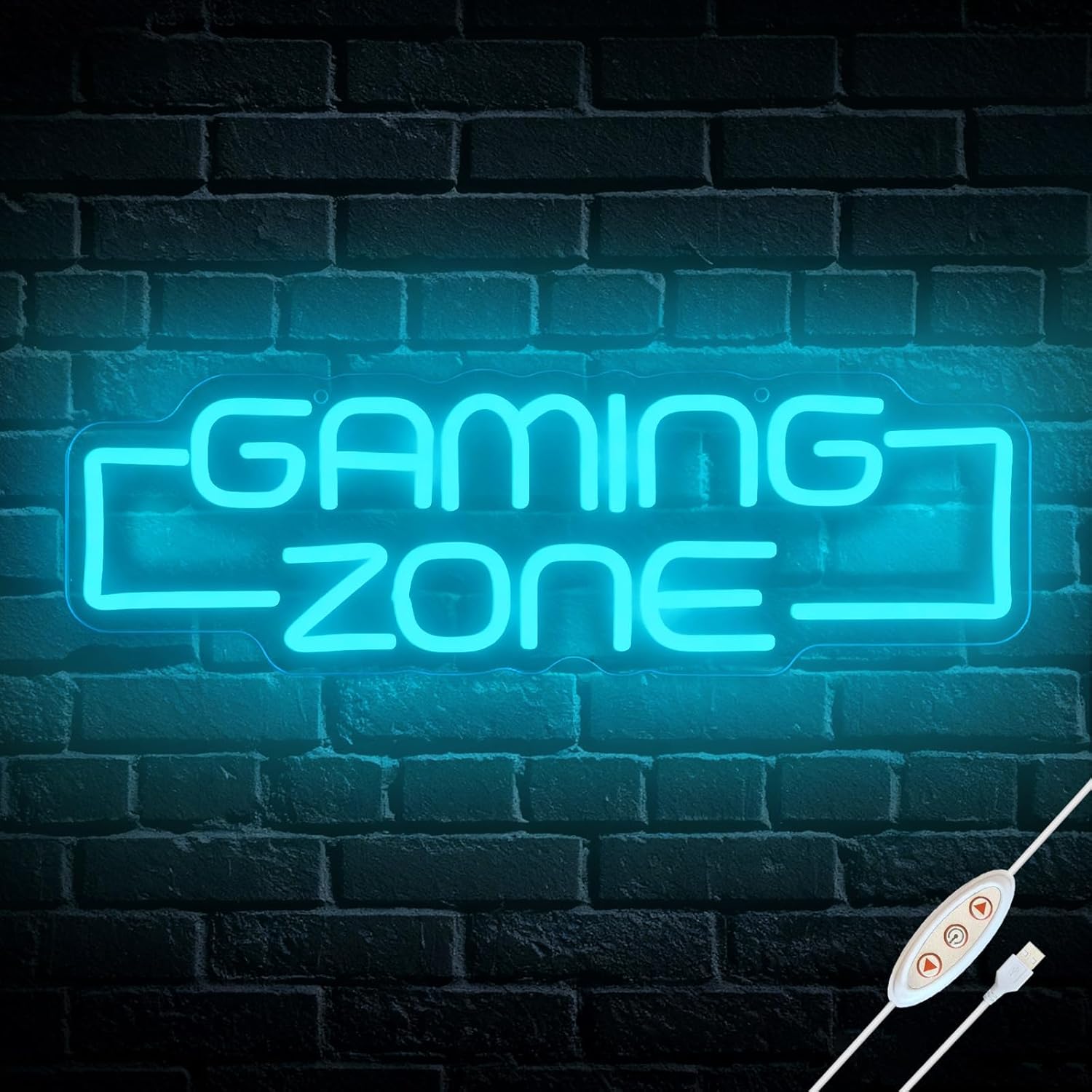 Game Zone Neon Sign for Wall Decor, Gaming Sign for Gamer Gifts, LED Gaming Neon Light for Teens Game Room, Man Cave, Club, Bar, Bistro