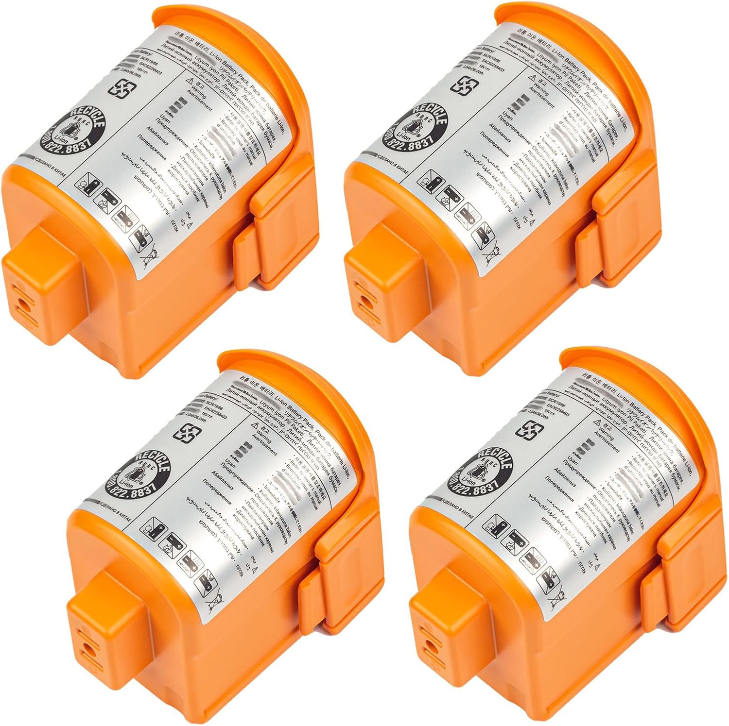 Lithium Battery 18V 2Ah Replacement Battery 2Ah Lithium Ion Batteries 18V Vacuum Batteries for VS8400 VS86 for Max 36W Motors with BMS,18v2ah 4pack