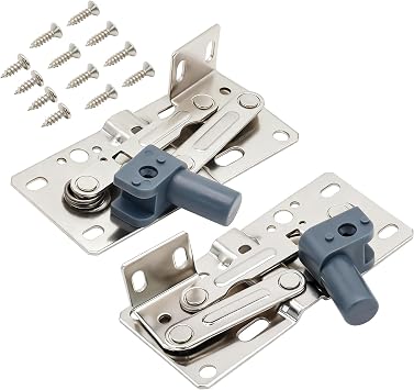 LD-0220-50SC Soft-Close Pivot Hinges 2-Pack, Self-Closing Cabinet Door Hinges with Damping for Tip-Out Tray Kitchen & Bathroom Cabinets Closets Bookcases