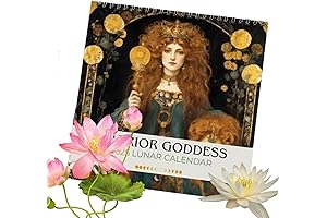 2025 Warrior Goddess Moon Phase Wall Calendar
