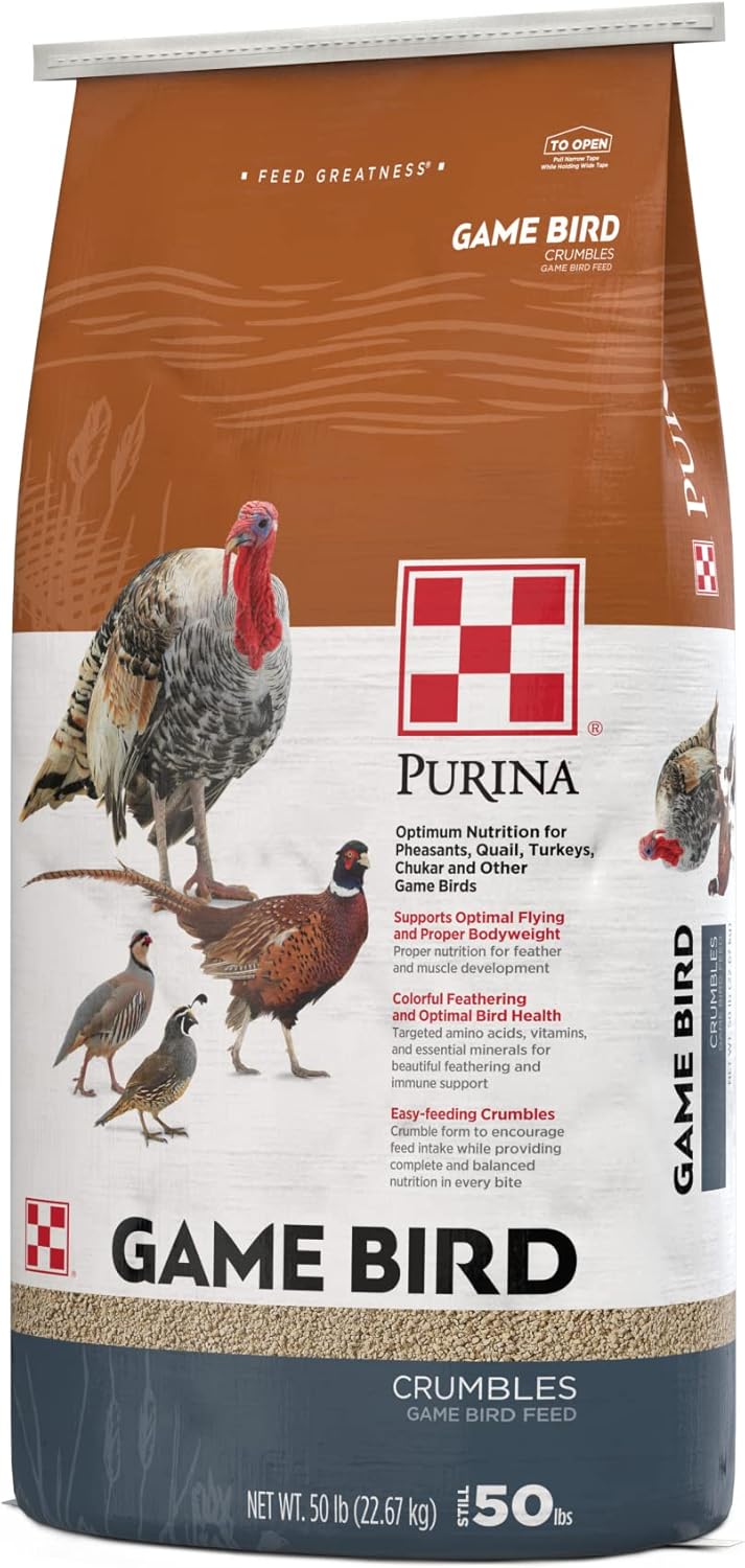 Purina | Game Bird Layer Feed | Crumbles (50 LB) Bag