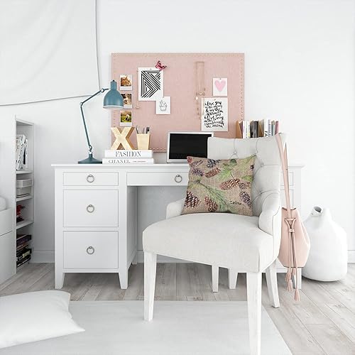 Miniatura 4 de Caroline's Treasures 8735PW1414 - Almohada decorativa de tela de conos de pino, lavable a máquina, para interiores y exteriores, para sofá, cama o