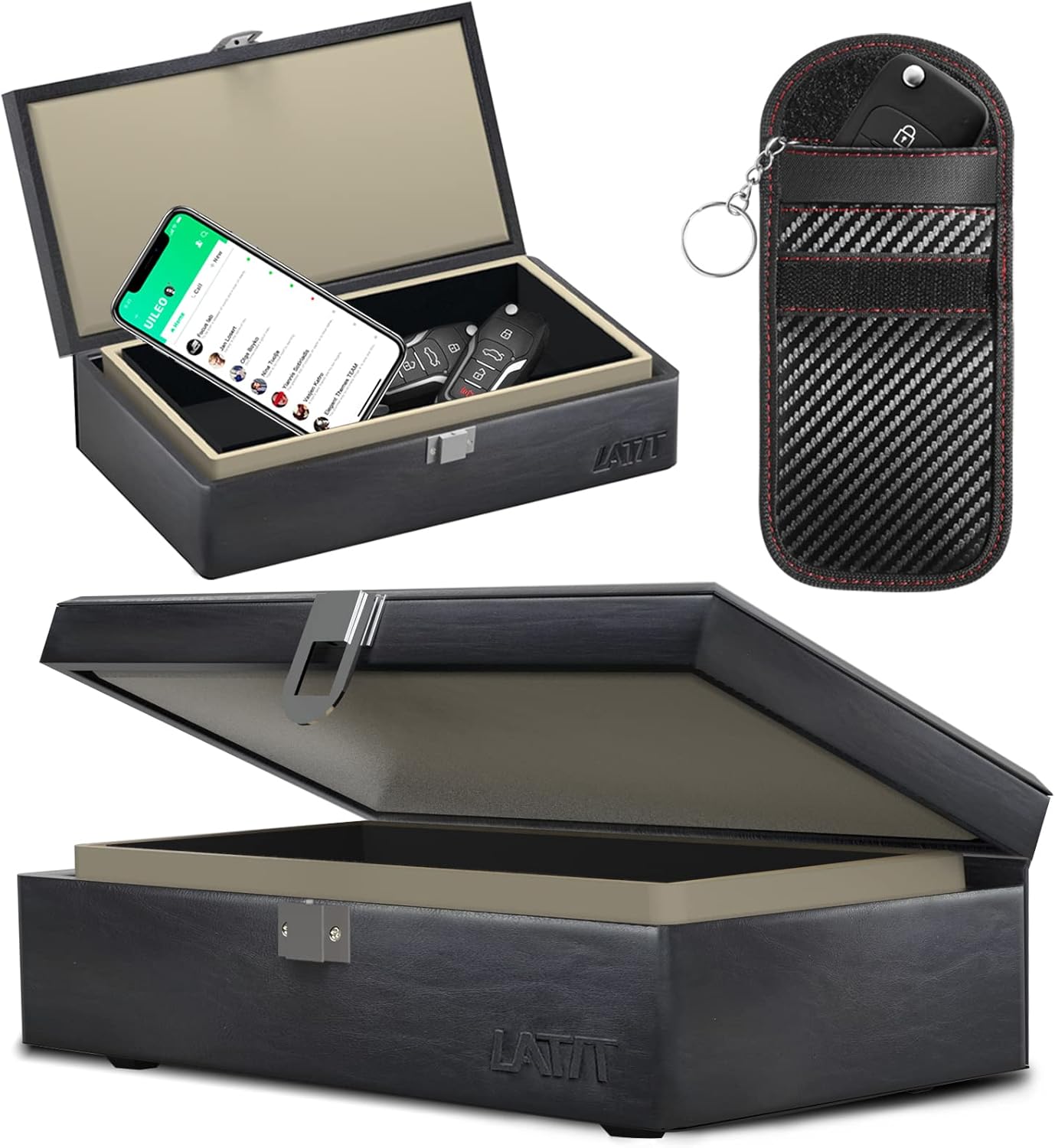 Faraday Box for Car Keys, Extra Large Car Key Signal Blocker Box with