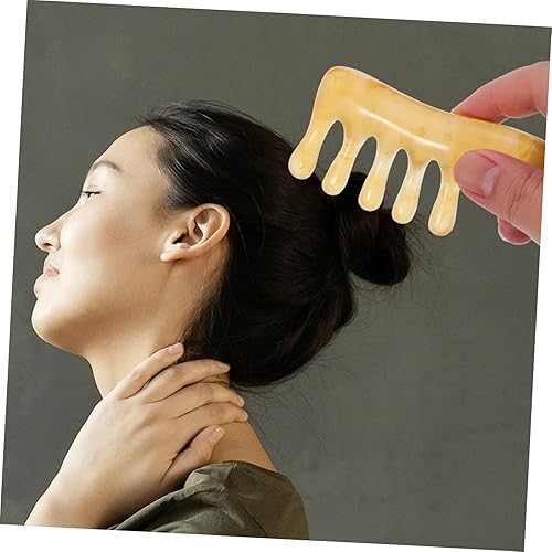 Miniatura 4 de GLEAVI Gua Sha Stone - 4 piezas de peine de masaje corporal masajeador manual cuero cabelludo masajeador facial herramienta de masaje facial masaje