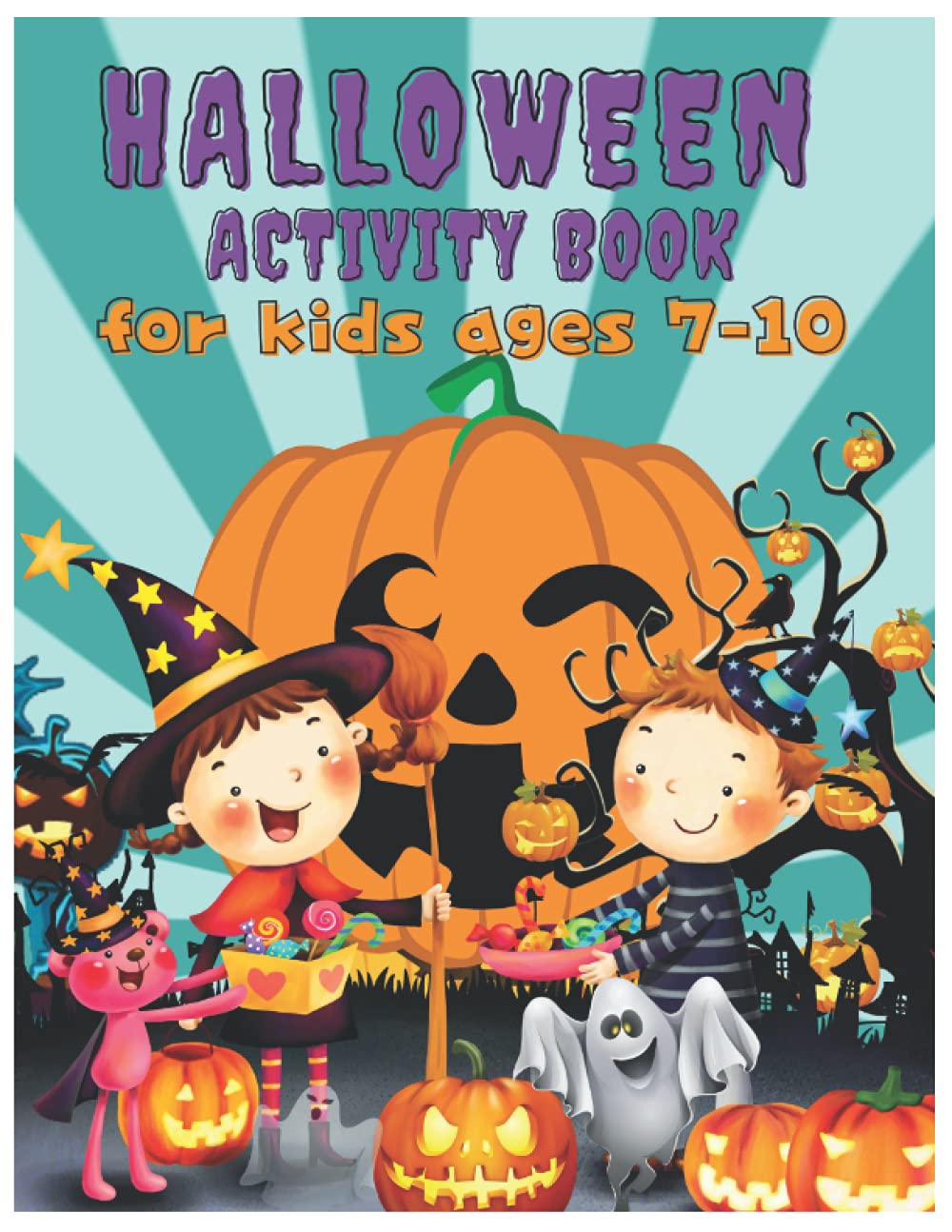 Halloween Activity Book for Kids Ages 7-10: Jumboo Halloween Activity Book for Kids! Featuring Coloring, Word Searches, Mazes, Word Scrambles, Dot to Dot, Sudoku, and More