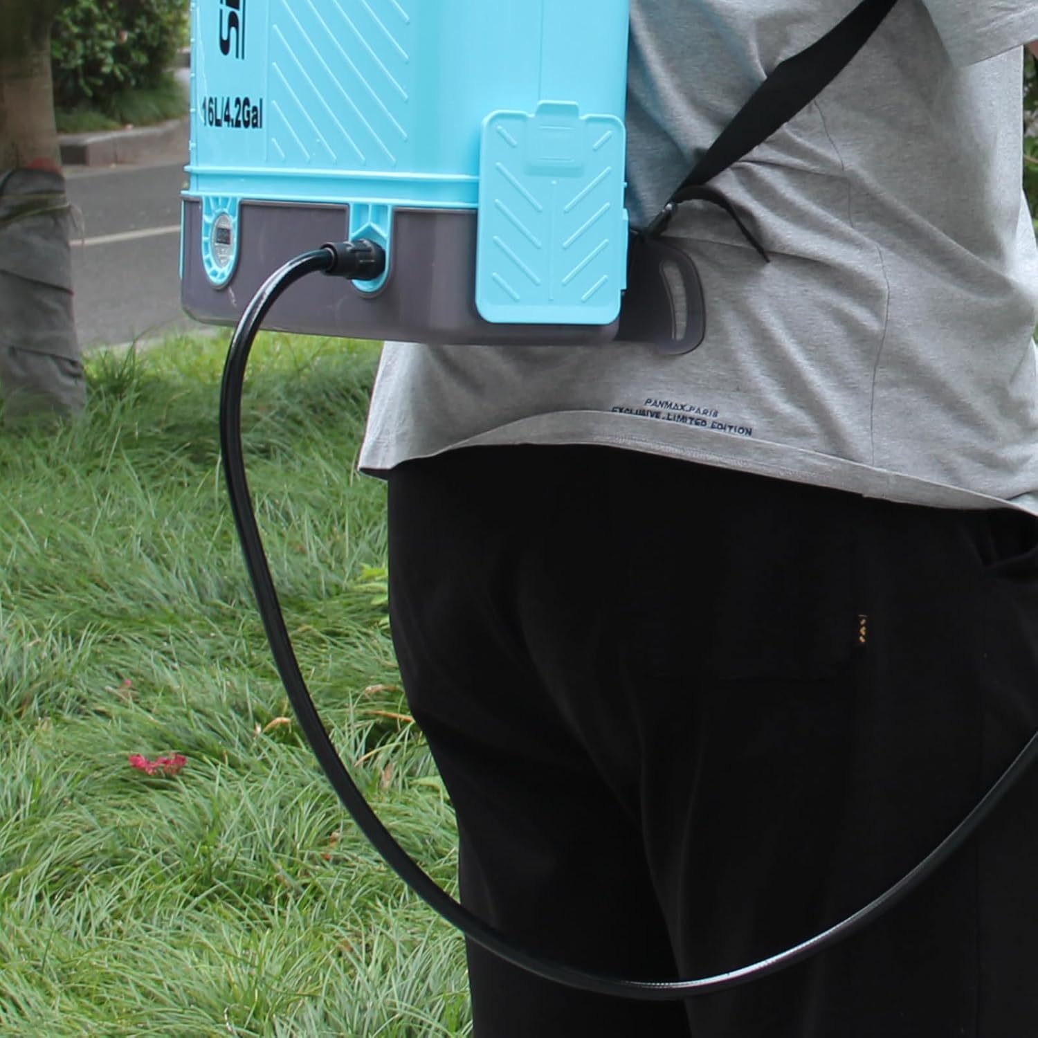 SideKing 1.6m PVC Replacement Hose for Sprayers – Nylon-Reinforced High-Pressure Hose with Fixing Nut (18mm Diameter) – Fits Garden Backpack Sprayers & Pump Outlets