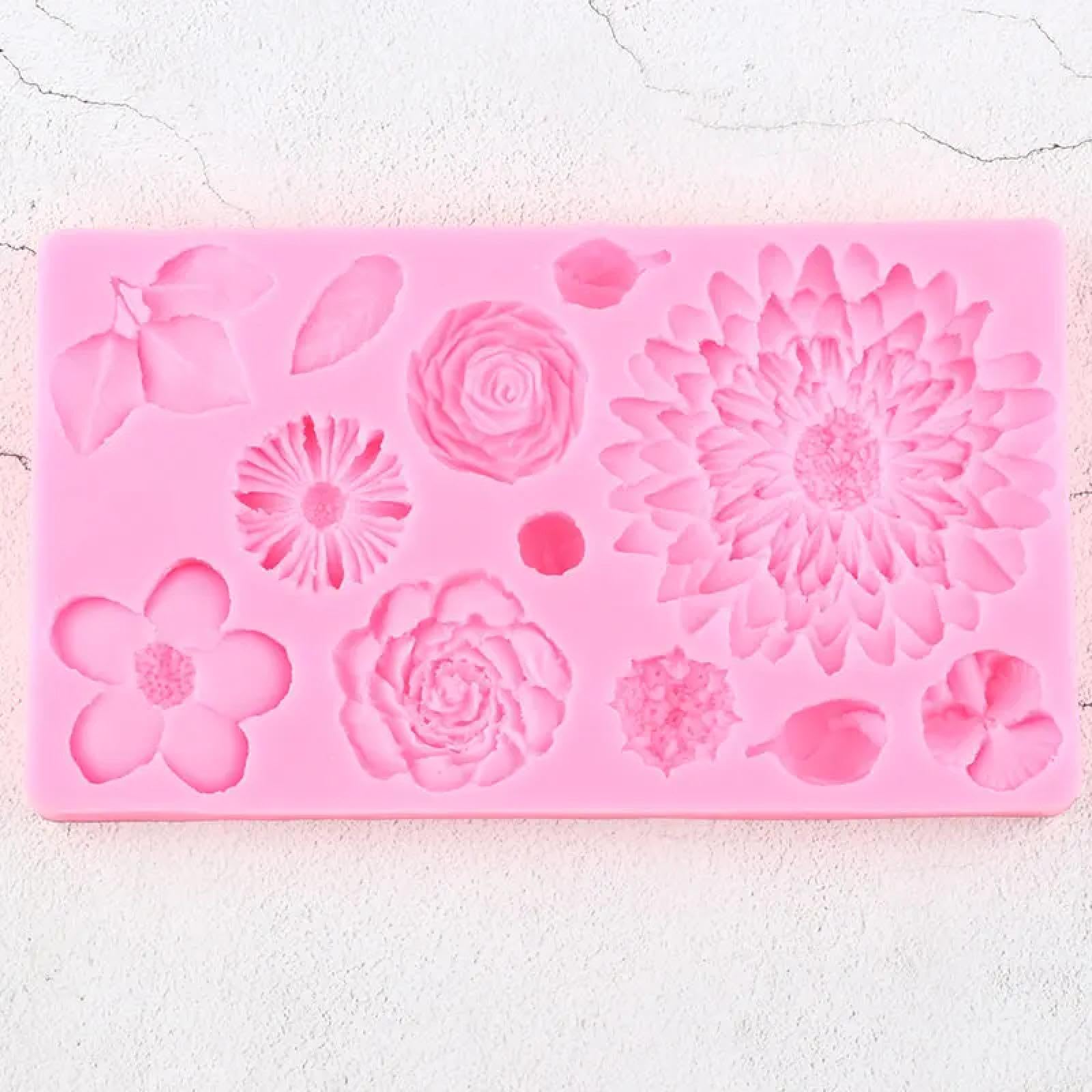 Moldes de silicona para manualidades, molde de chocolate, 20,2 x 11,5 cm, moldes de silicona para decoración de pasteles, fondant, arcilla, chocolate