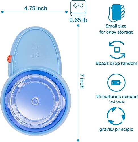 Miniatura 5 de Spinner eléctrico de cuentas para hacer joyas, herramientas automáticas de cuentas con girador de cuentas, 3 cuencos de cuentas con tapas, 2 agujas