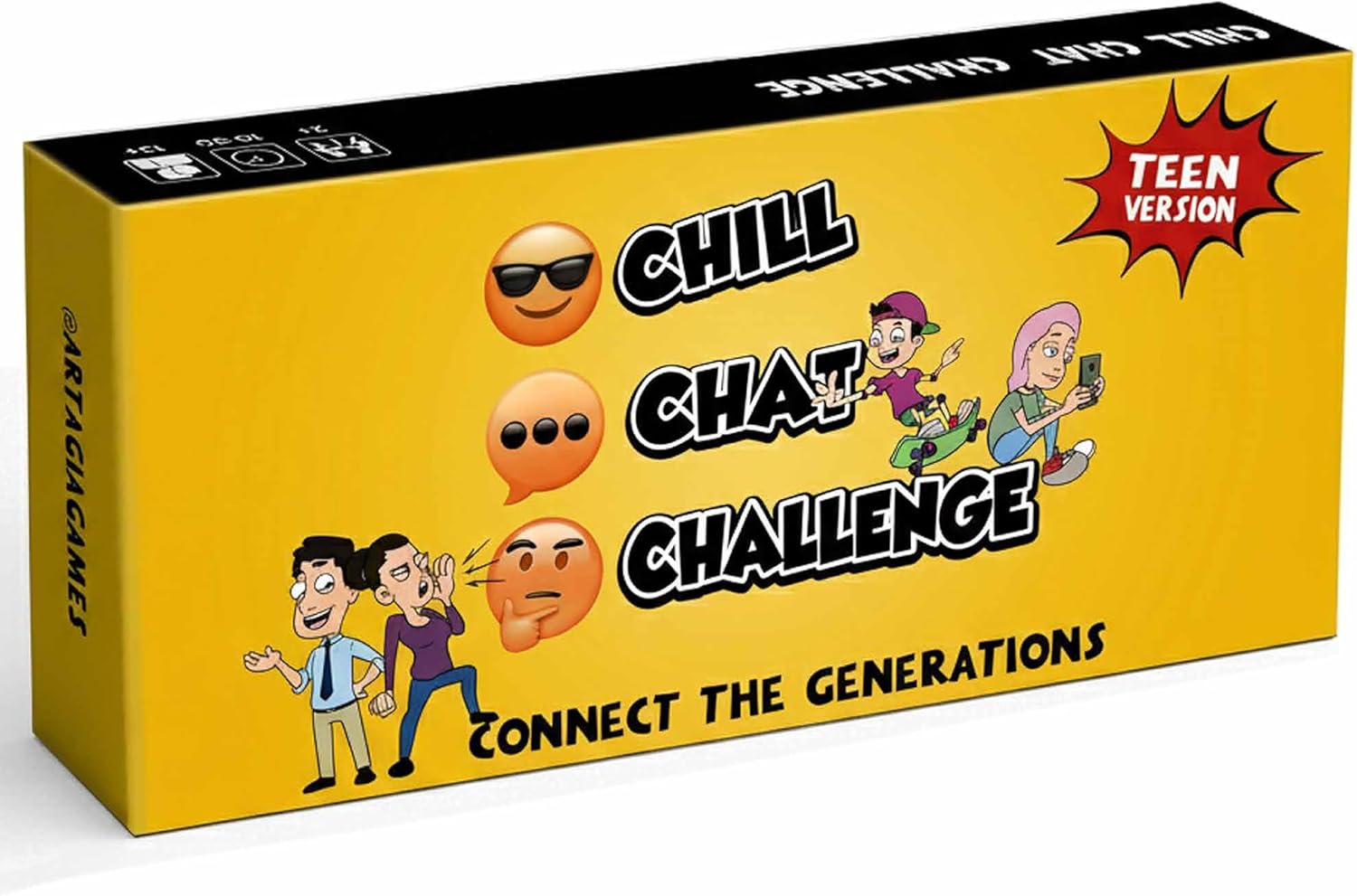 ARTAGIA Fun Social Skills and Therapy Game for Adults and Teenagers: CBT Family Game for Therapeutic Conversations and Better Relationships. Counseling Tool
