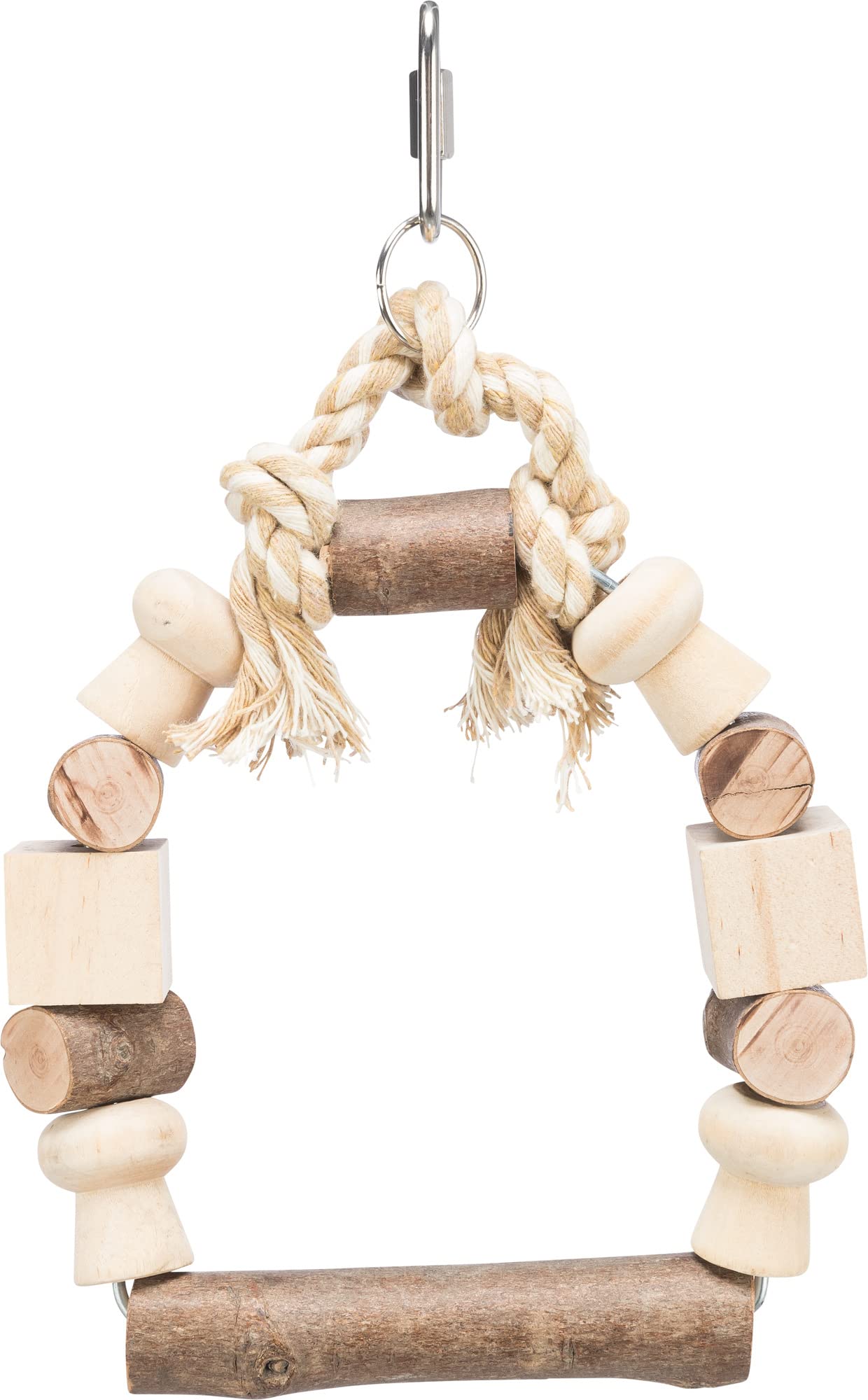 Trixie Columpio Arco Coloreado Tacos Madera, 13x19 cm