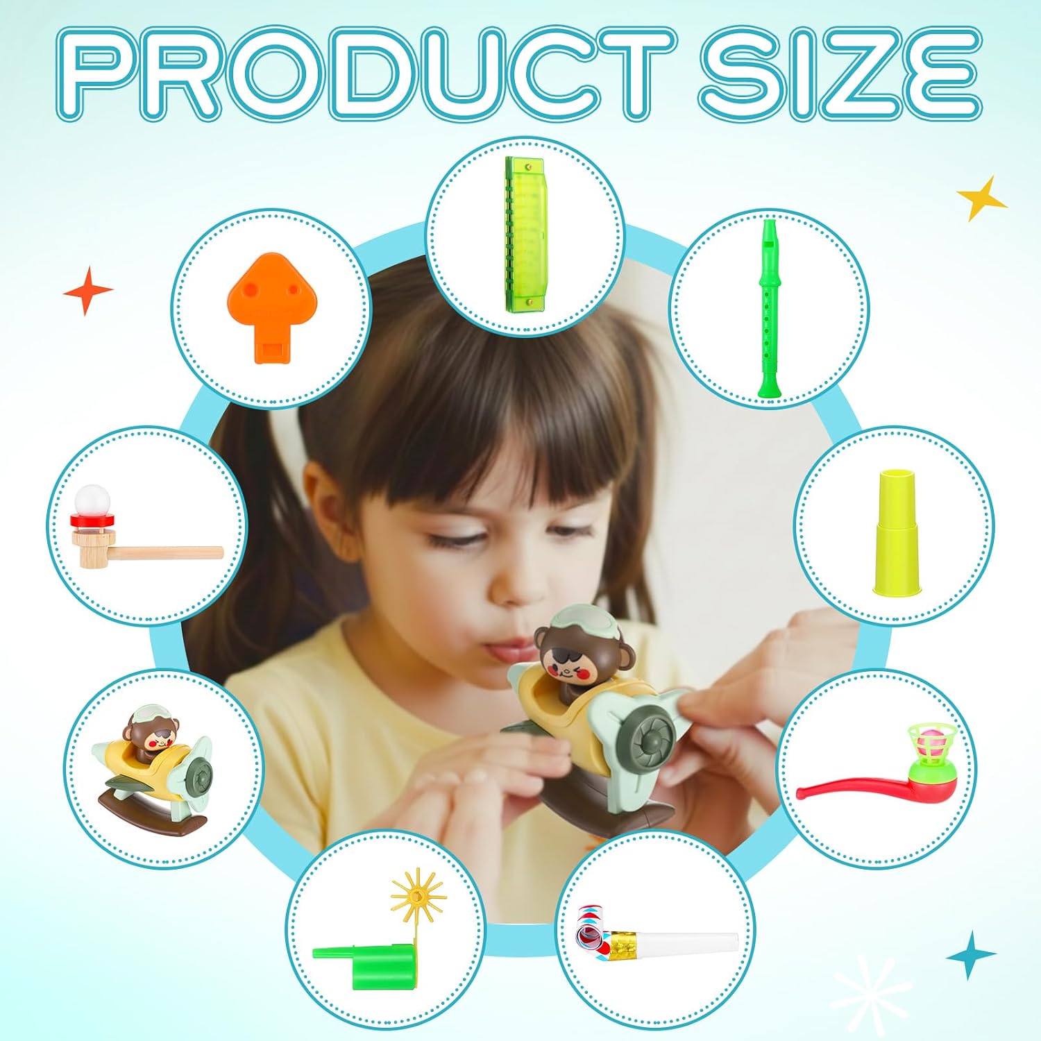 Condition photo showing As Is for 9 pcs oral motor placement therapy tools for kids myofunctional whistle tongue muscle trainer controlled oral airflow and speech clarity kit